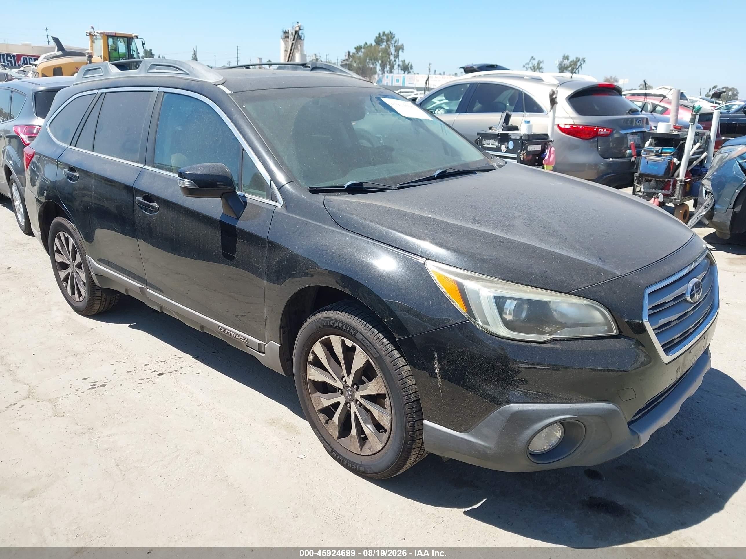 2015 Subaru Outback 2.5i Limited Black vin: 4S4BSANC1F3357881