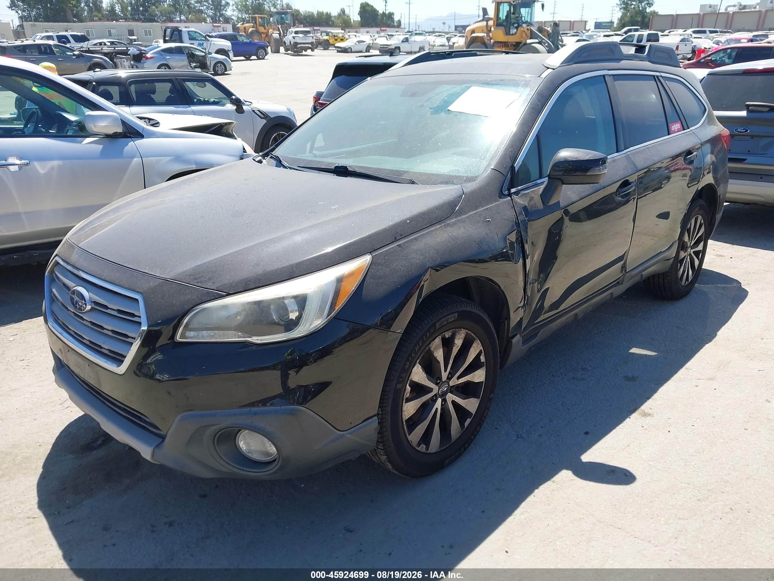 2015 Subaru Outback 2.5i Limited Black vin: 4S4BSANC1F3357881