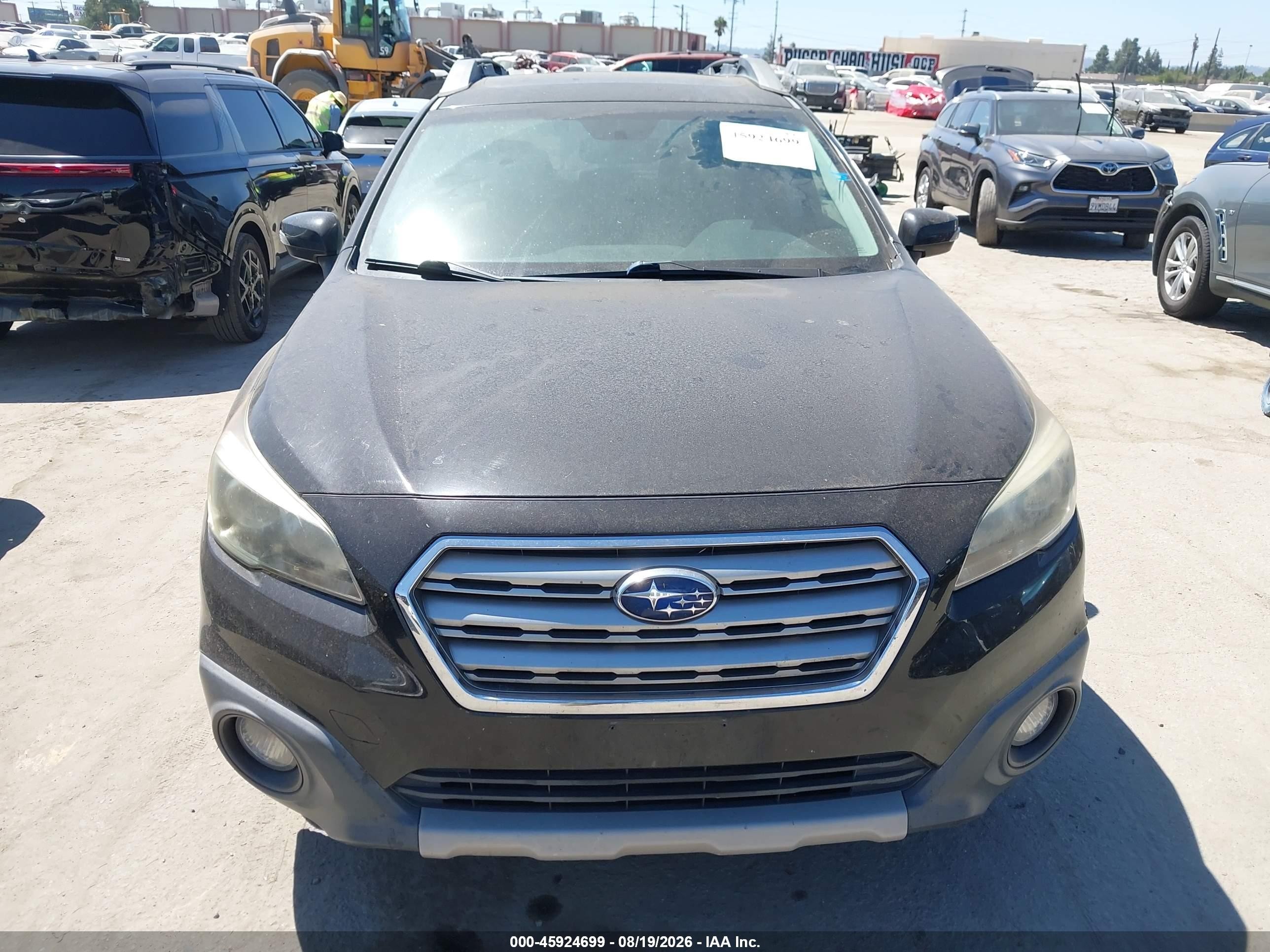 2015 Subaru Outback 2.5i Limited Black vin: 4S4BSANC1F3357881