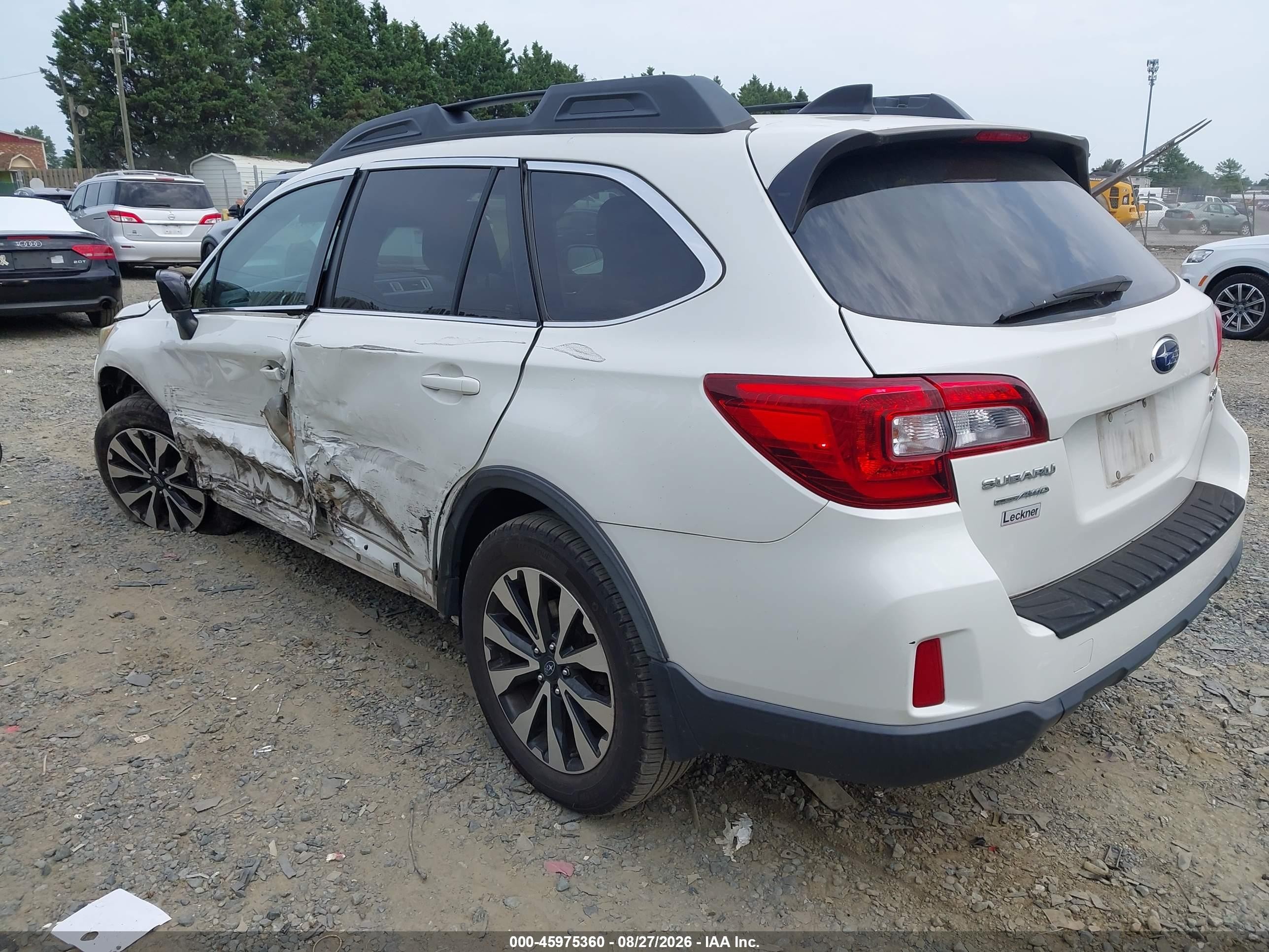 2016 Subaru Outback 2.5i Limited Белый vin: 4S4BSANC1G3214589