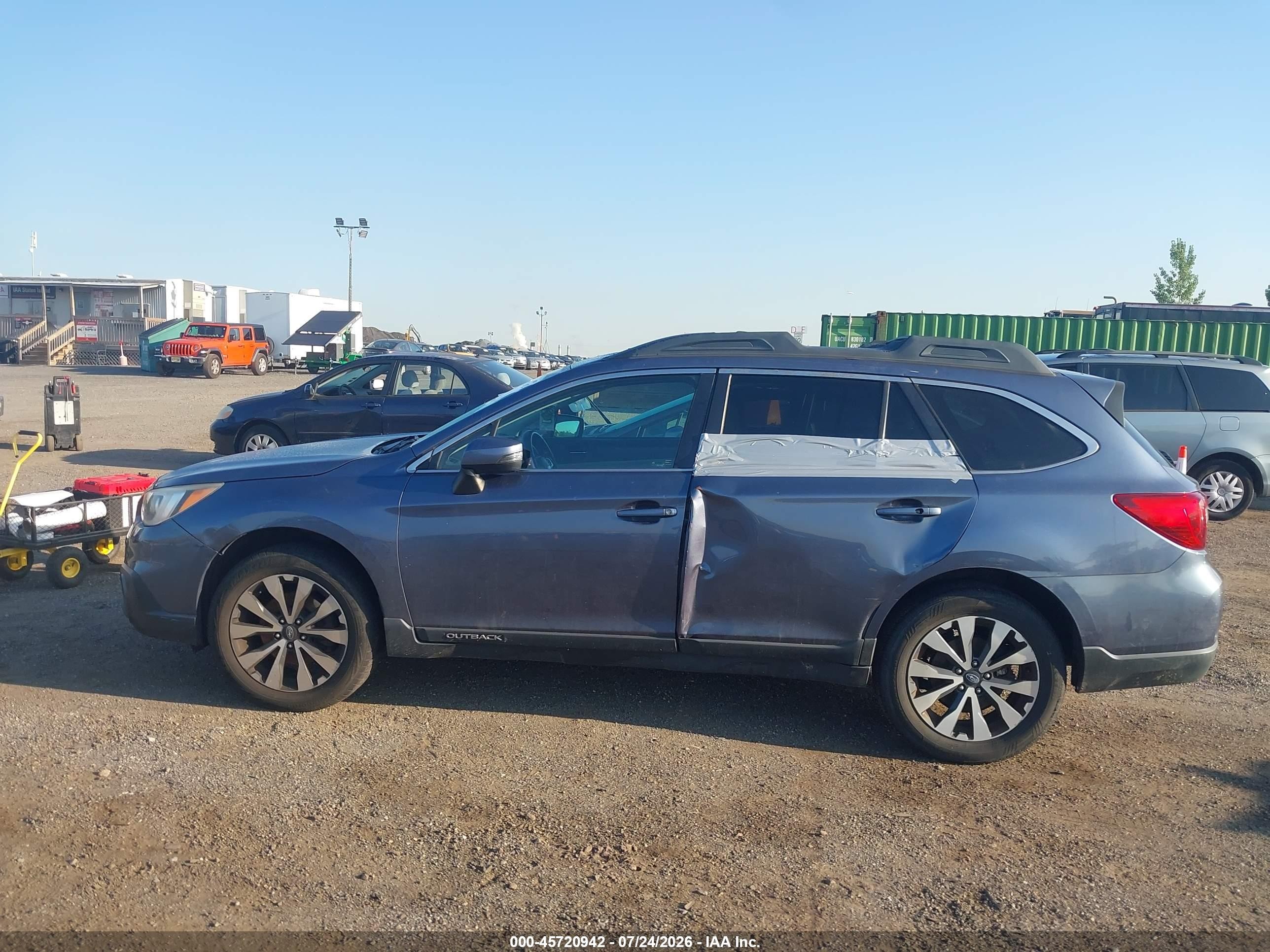 2015 Subaru Outback 2.5i Limited Blue vin: 4S4BSANC2F3258132