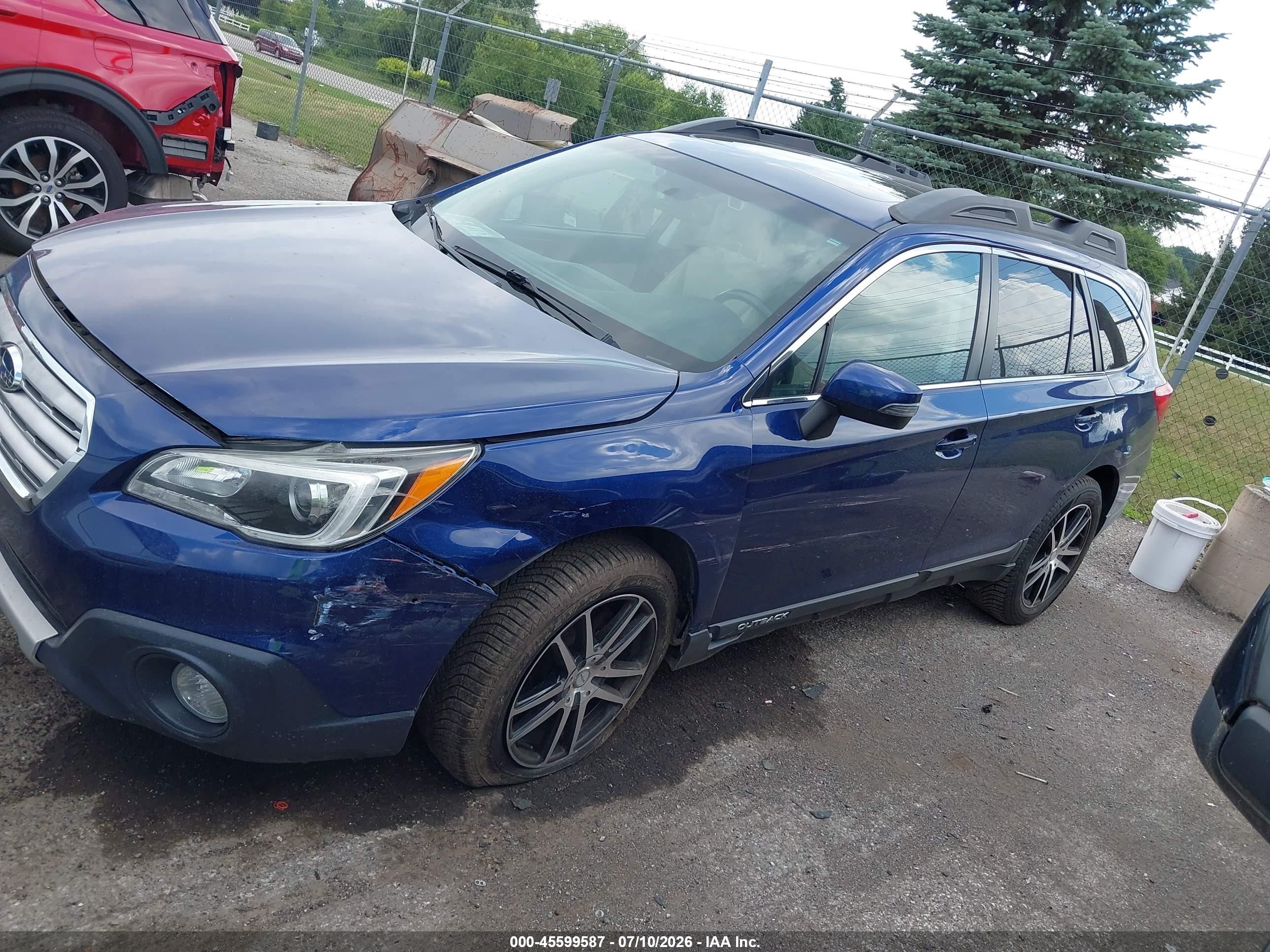 2015 Subaru Outback 2.5i Limited Синий vin: 4S4BSANC2F3315963
