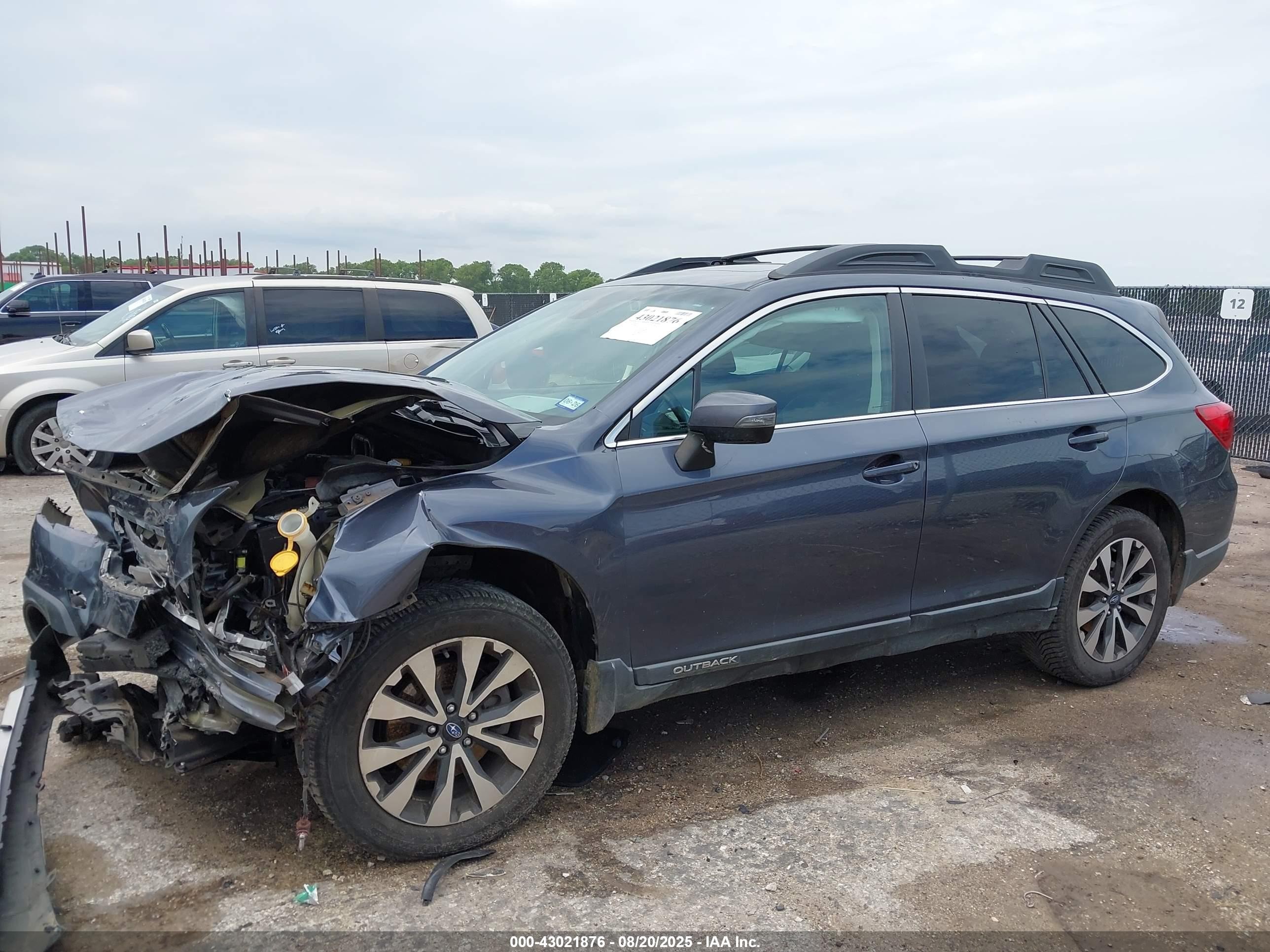2017 Subaru Outback 2.5i Limited Blue vin: 4S4BSANC2H3288864