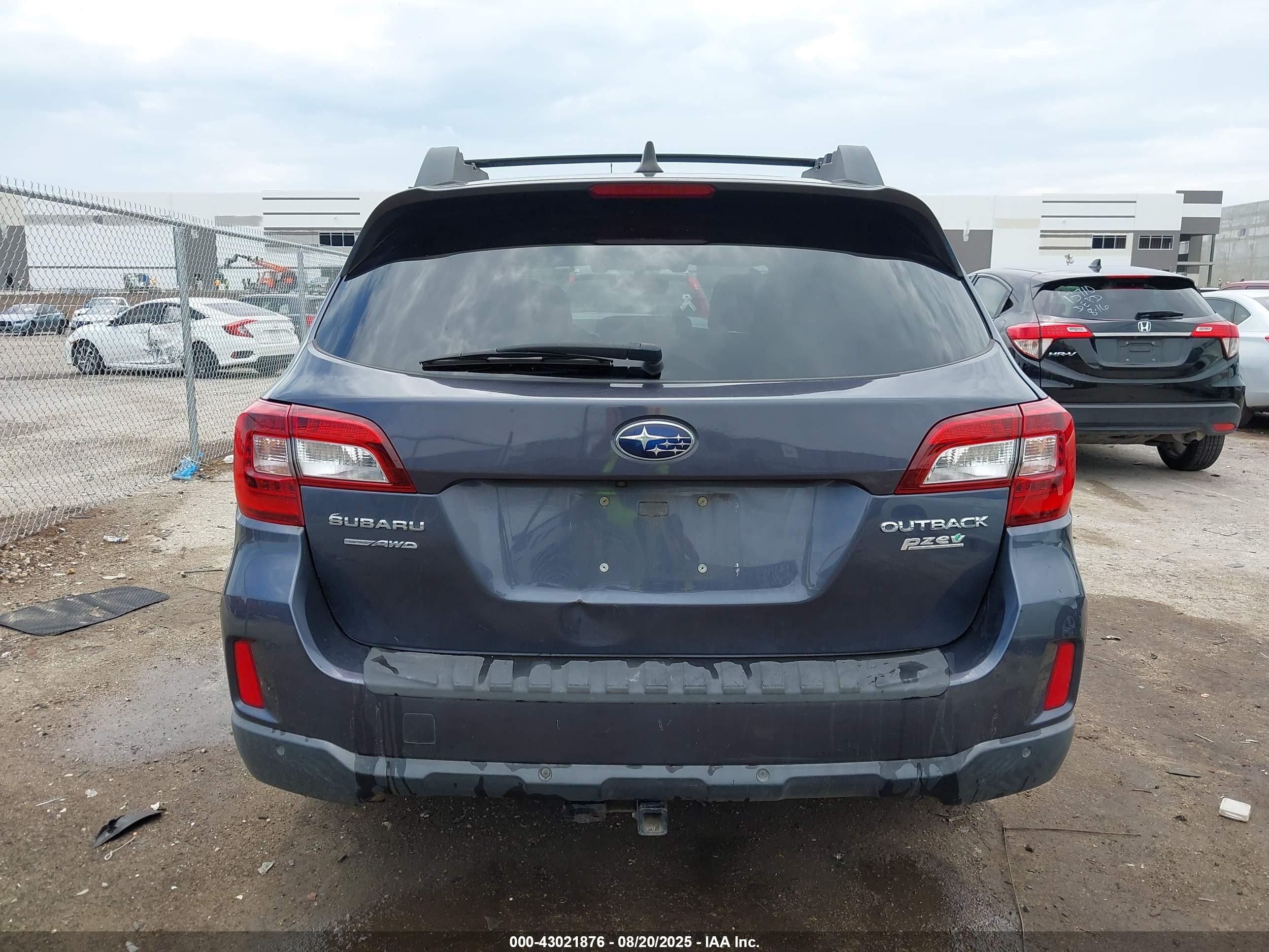 2017 Subaru Outback 2.5i Limited Blue vin: 4S4BSANC2H3288864