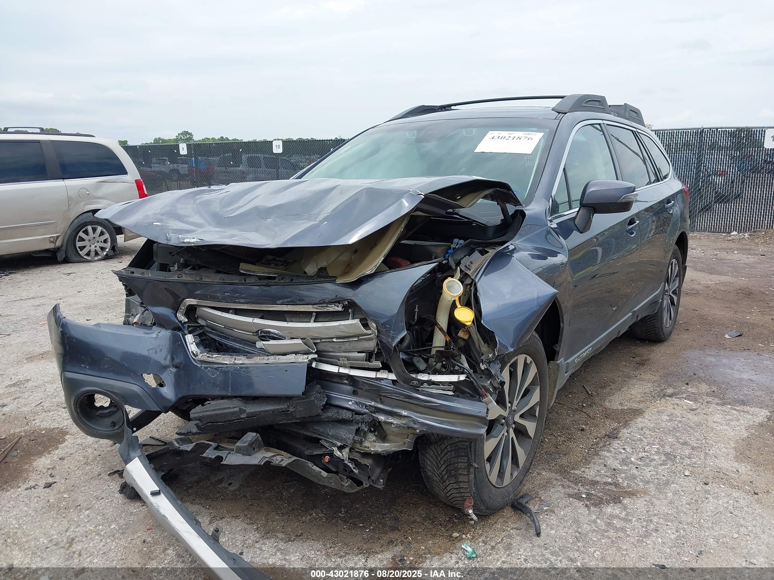 2017 Subaru Outback 2.5i Limited Blue vin: 4S4BSANC2H3288864
