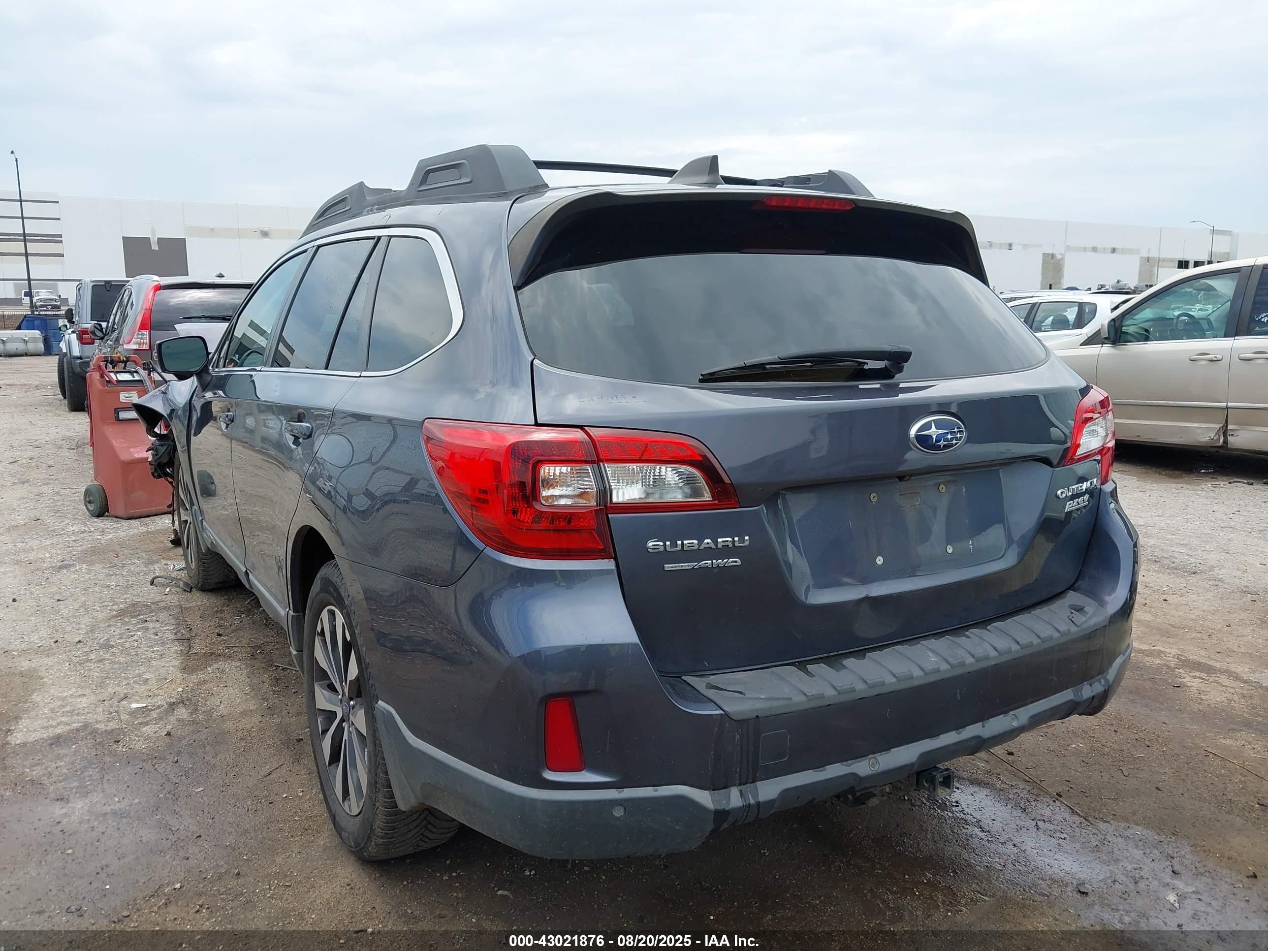 2017 Subaru Outback 2.5i Limited Blue vin: 4S4BSANC2H3288864