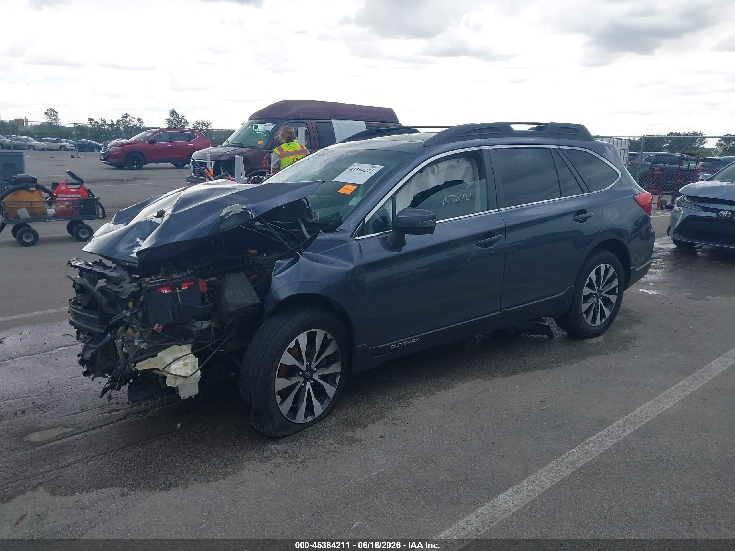 2017 Subaru Outback 2.5i Limited Gray vin: 4S4BSANC2H3348626