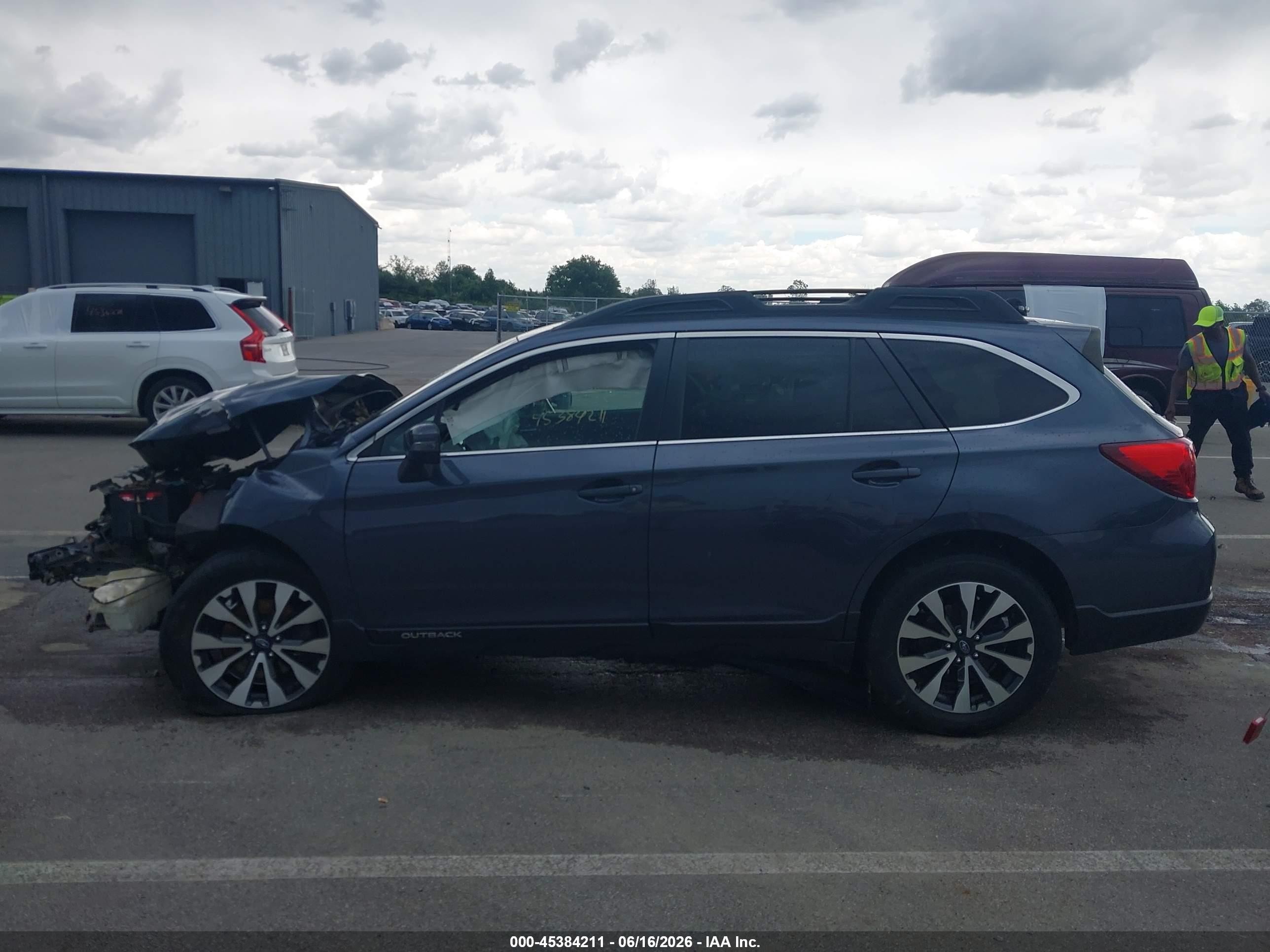 2017 Subaru Outback 2.5i Limited Gray vin: 4S4BSANC2H3348626