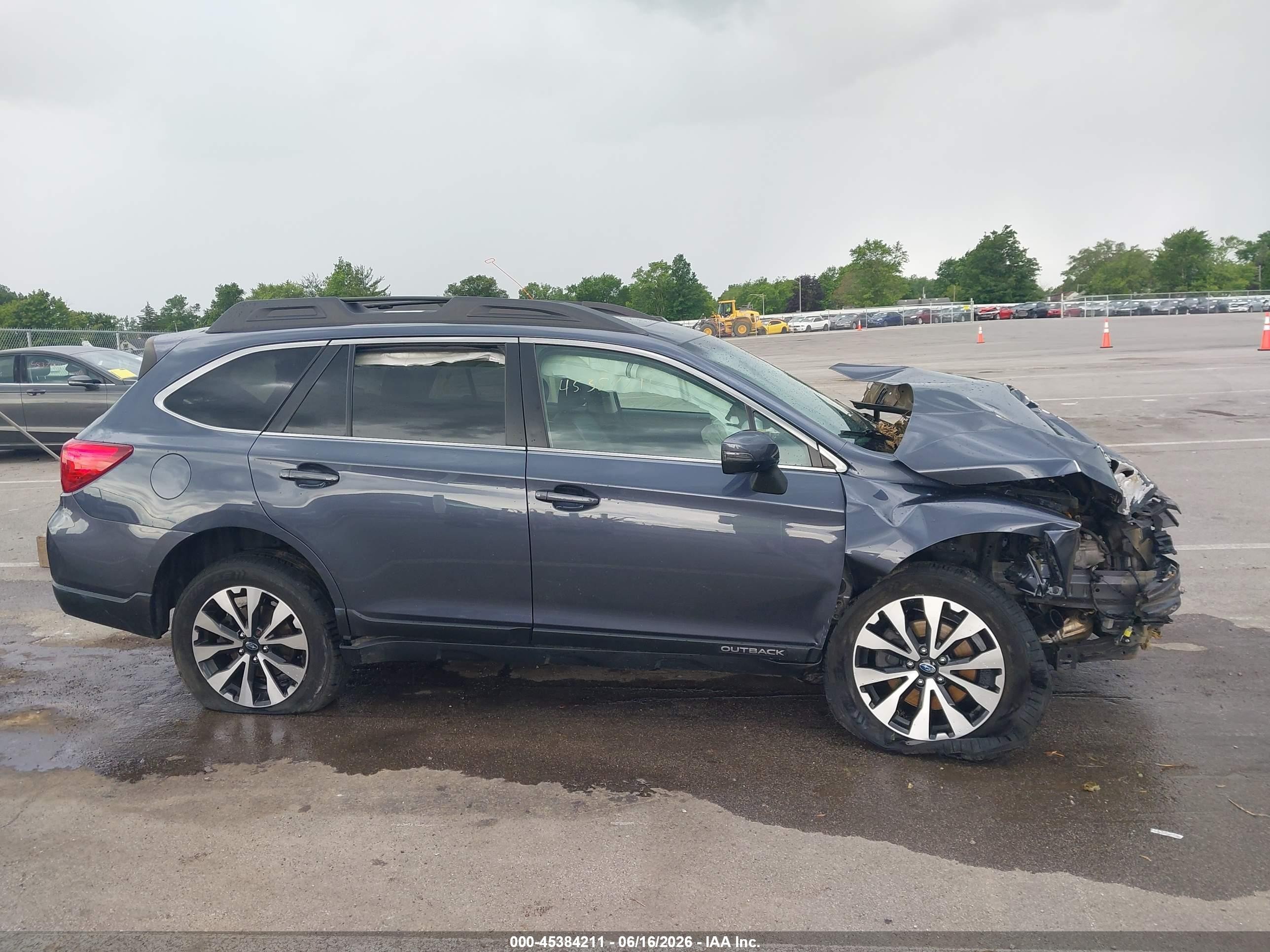 2017 Subaru Outback 2.5i Limited Gray vin: 4S4BSANC2H3348626