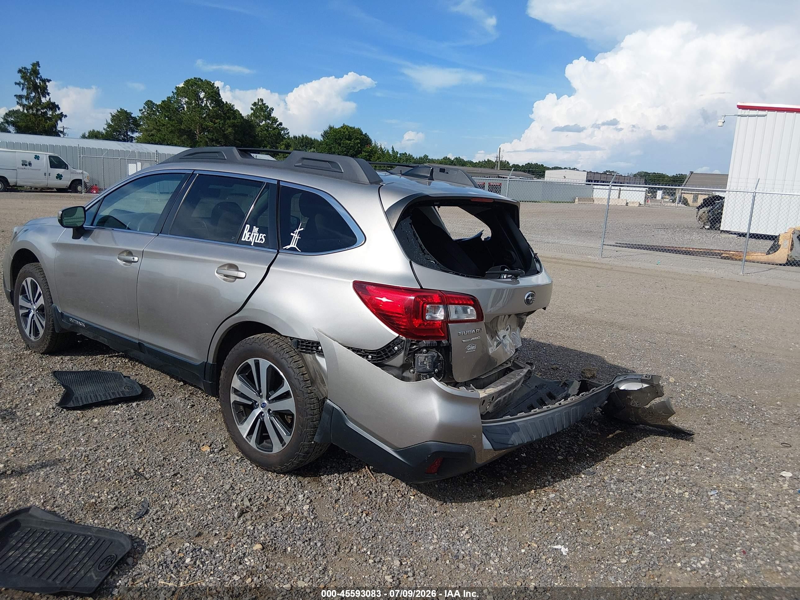 2019 Subaru Outback 2.5i Limited Gray vin: 4S4BSANC2K3245228