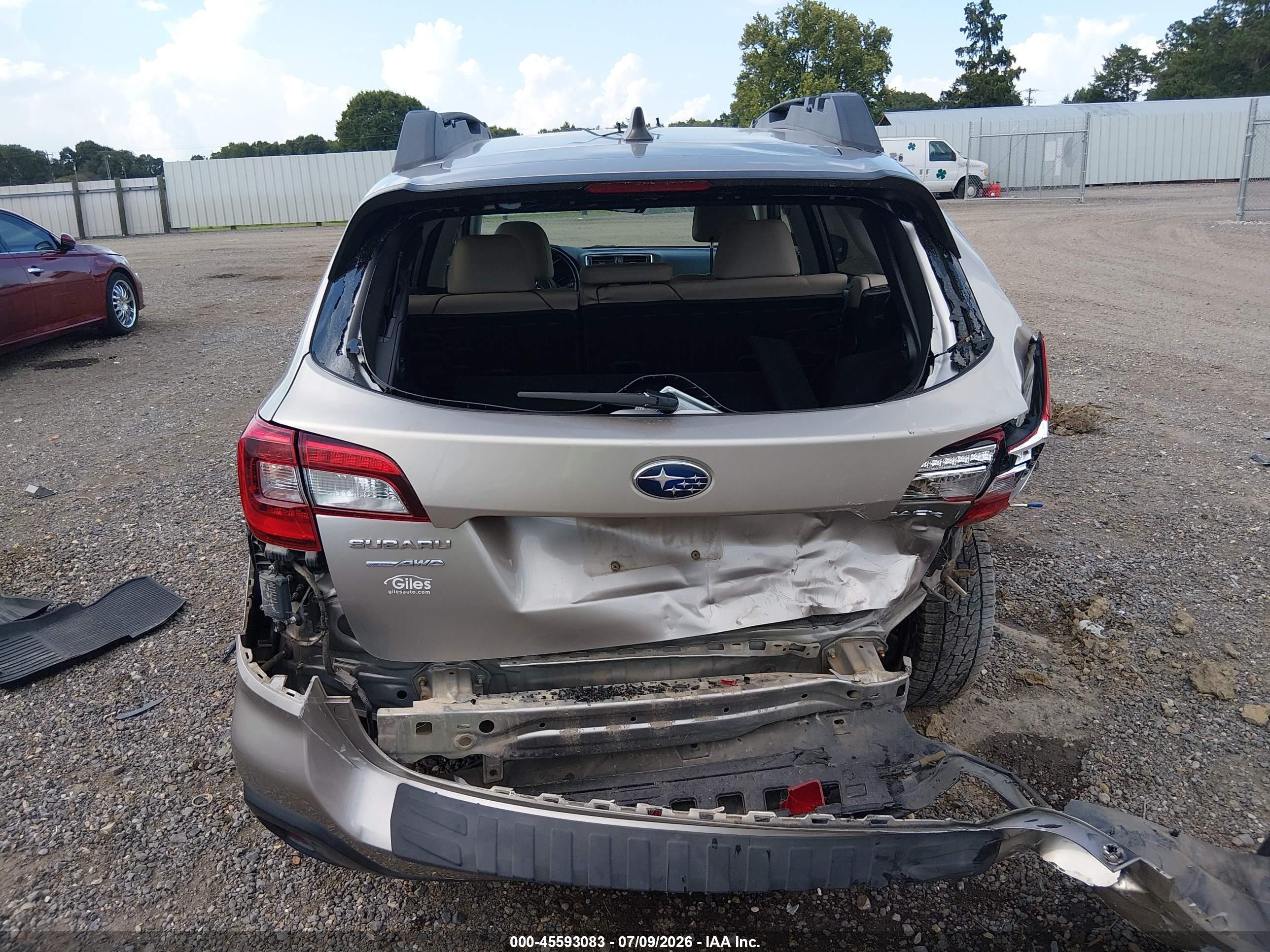 2019 Subaru Outback 2.5i Limited Gray vin: 4S4BSANC2K3245228