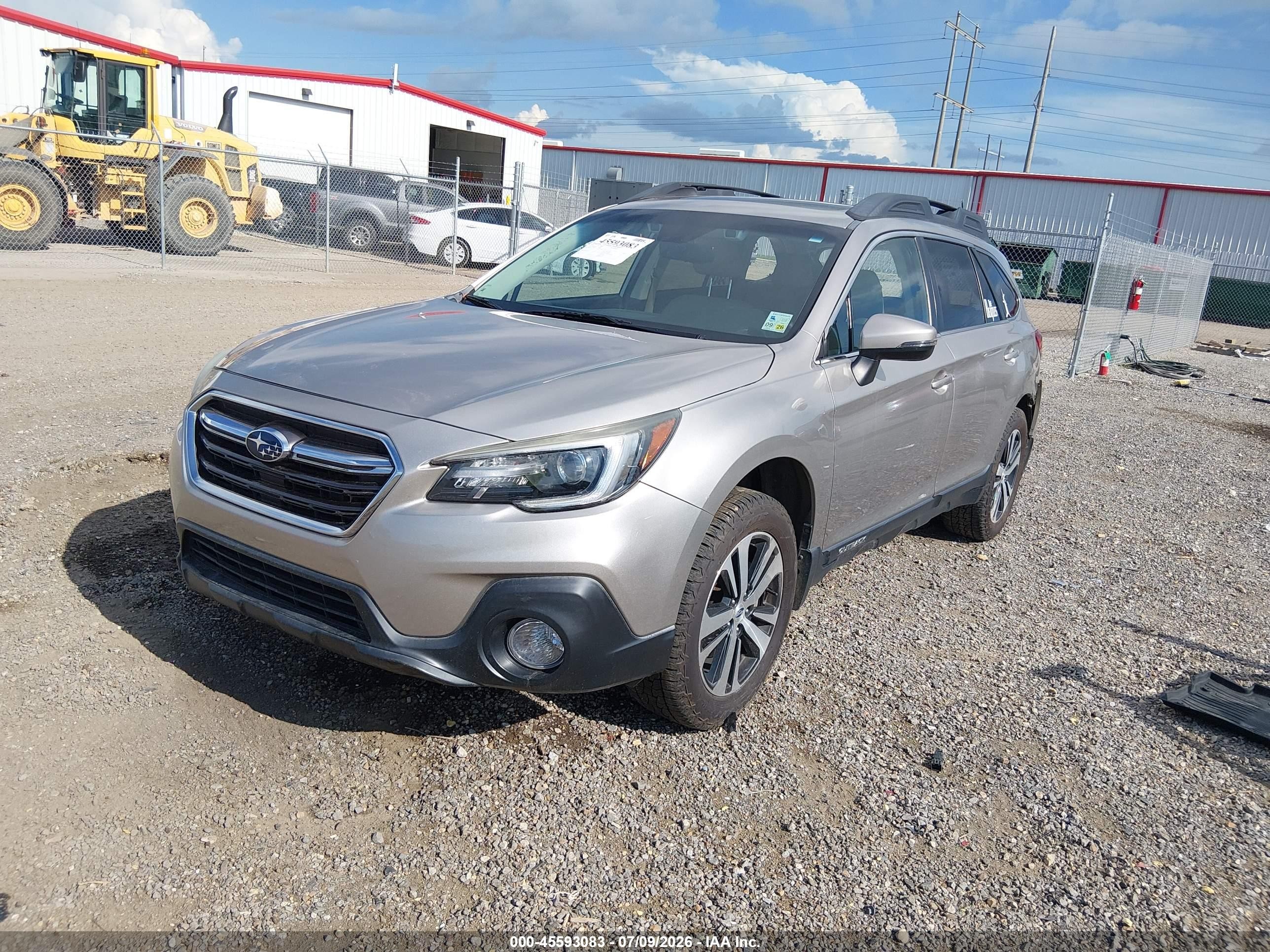 2019 Subaru Outback 2.5i Limited Gray vin: 4S4BSANC2K3245228