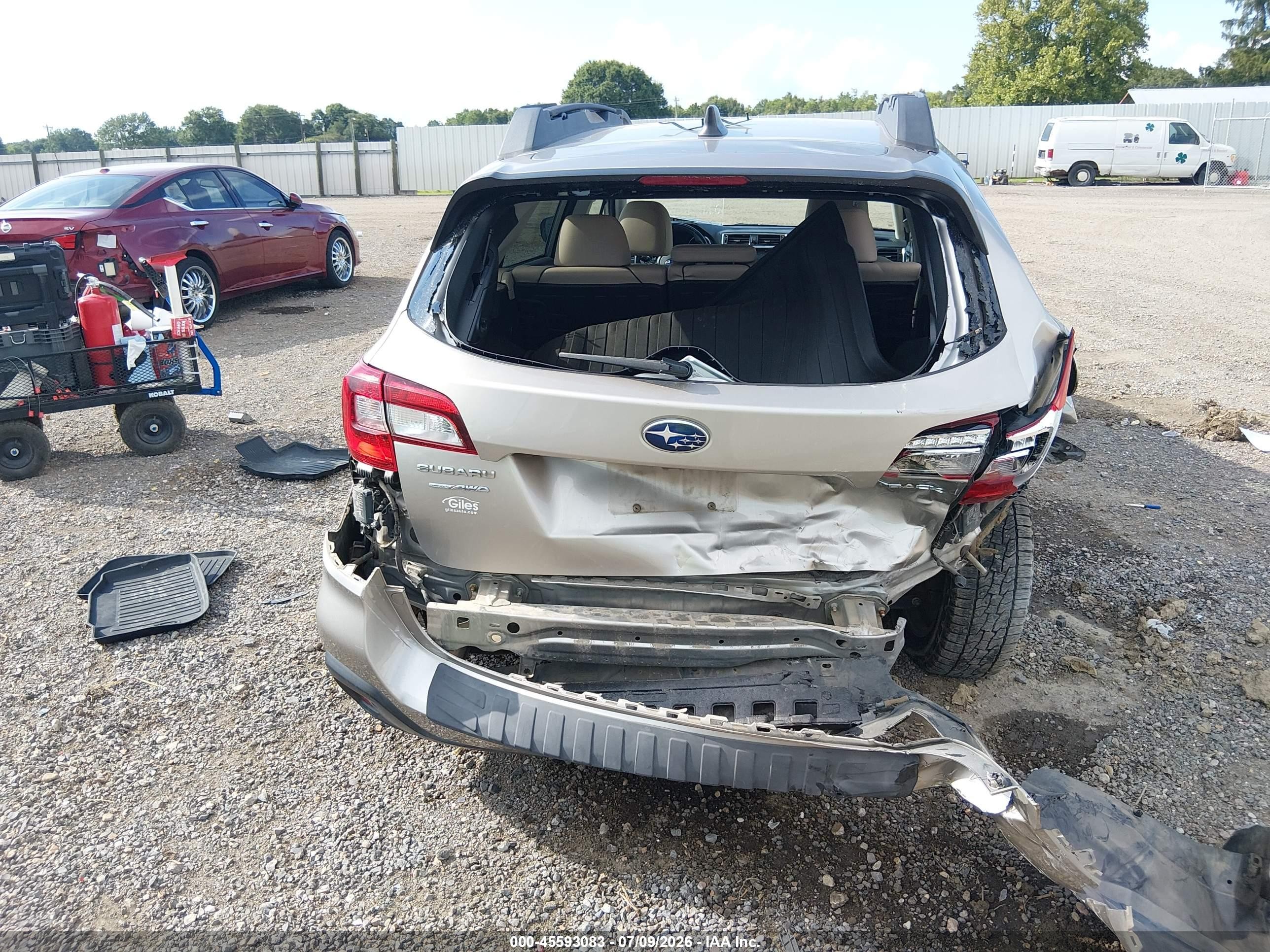 2019 Subaru Outback 2.5i Limited Gray vin: 4S4BSANC2K3245228