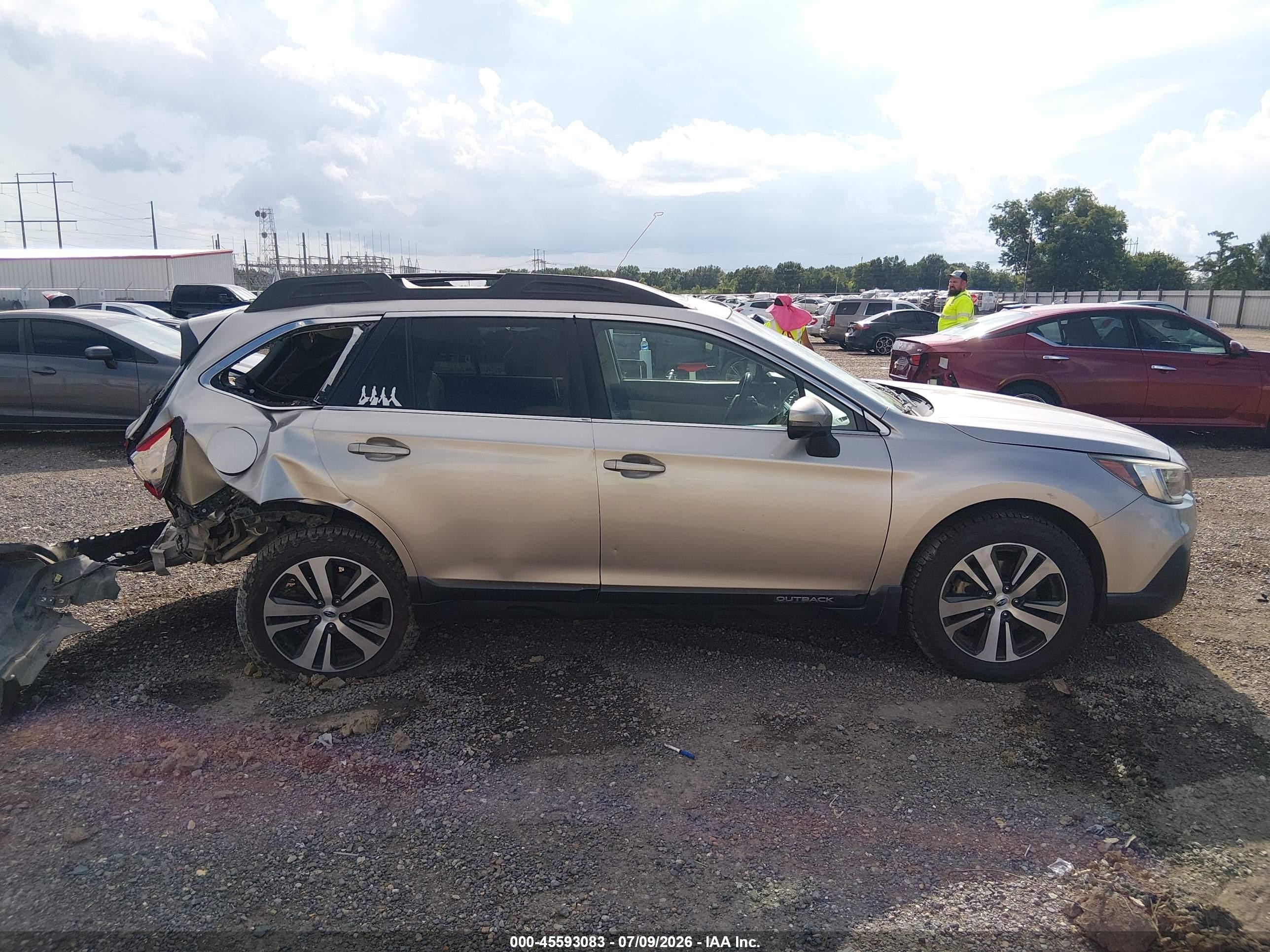 2019 Subaru Outback 2.5i Limited Gray vin: 4S4BSANC2K3245228