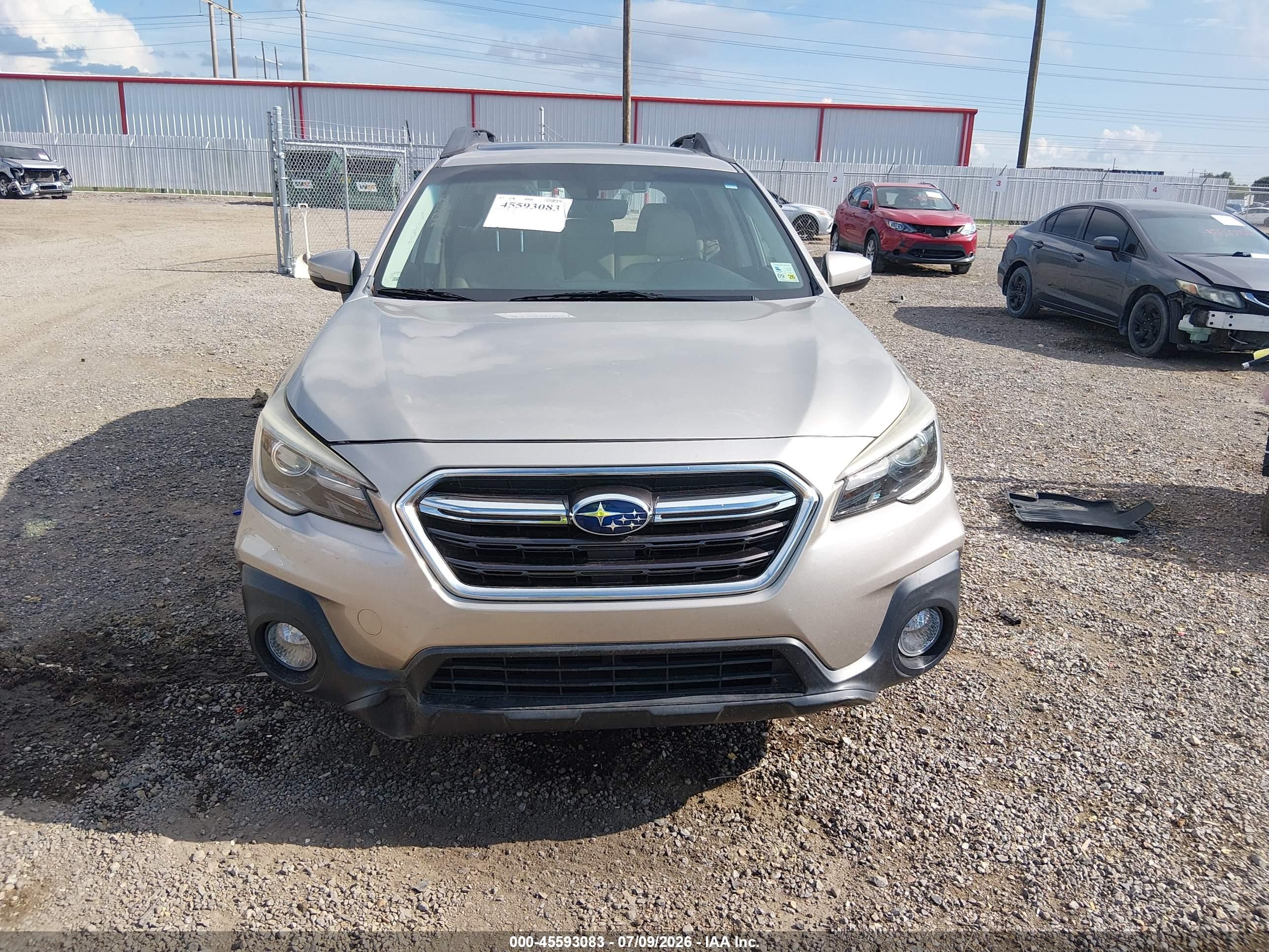 2019 Subaru Outback 2.5i Limited Gray vin: 4S4BSANC2K3245228
