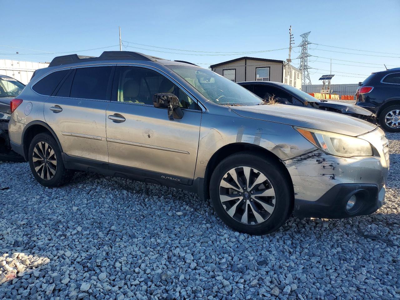 2015 Subaru Outback 2.5i Limited Gray vin: 4S4BSANC3F3271827
