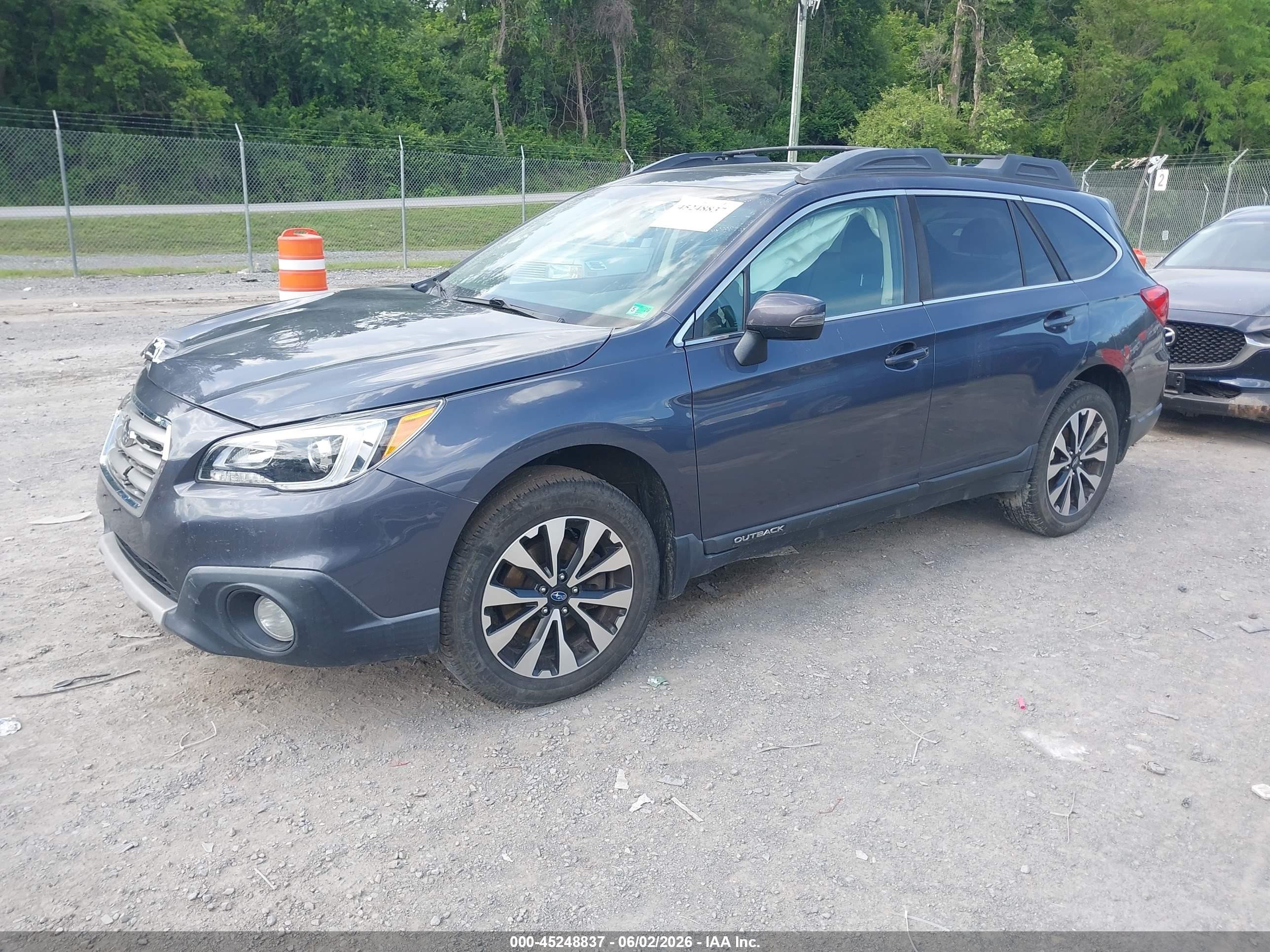 2017 Subaru Outback 2.5i Limited Blue vin: 4S4BSANC3H3431952