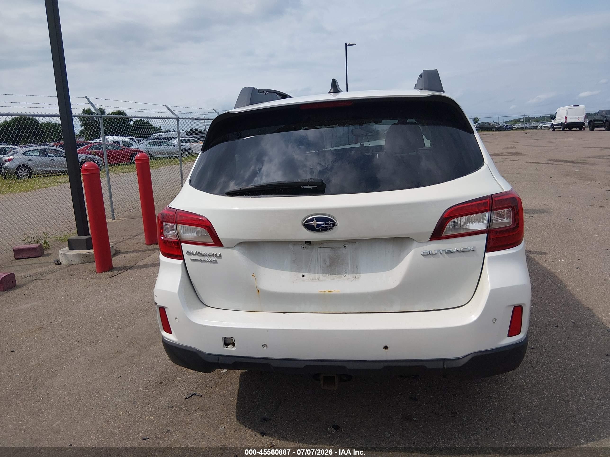 2019 Subaru Outback 2.5i Limited White vin: 4S4BSANC3K3315979