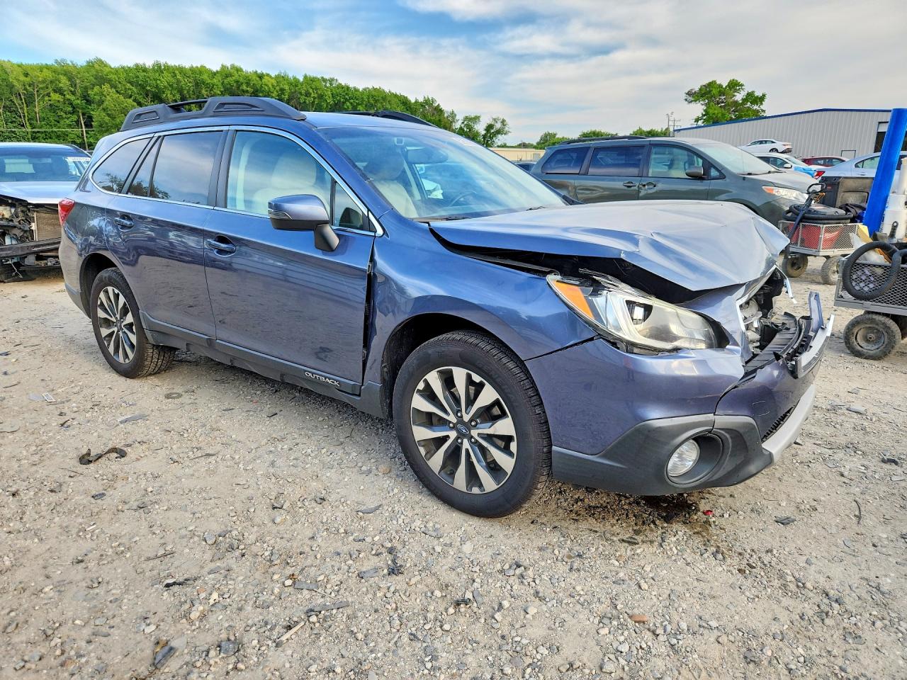 2015 Subaru Outback 2.5i Limited Blue vin: 4S4BSANC4F3246774