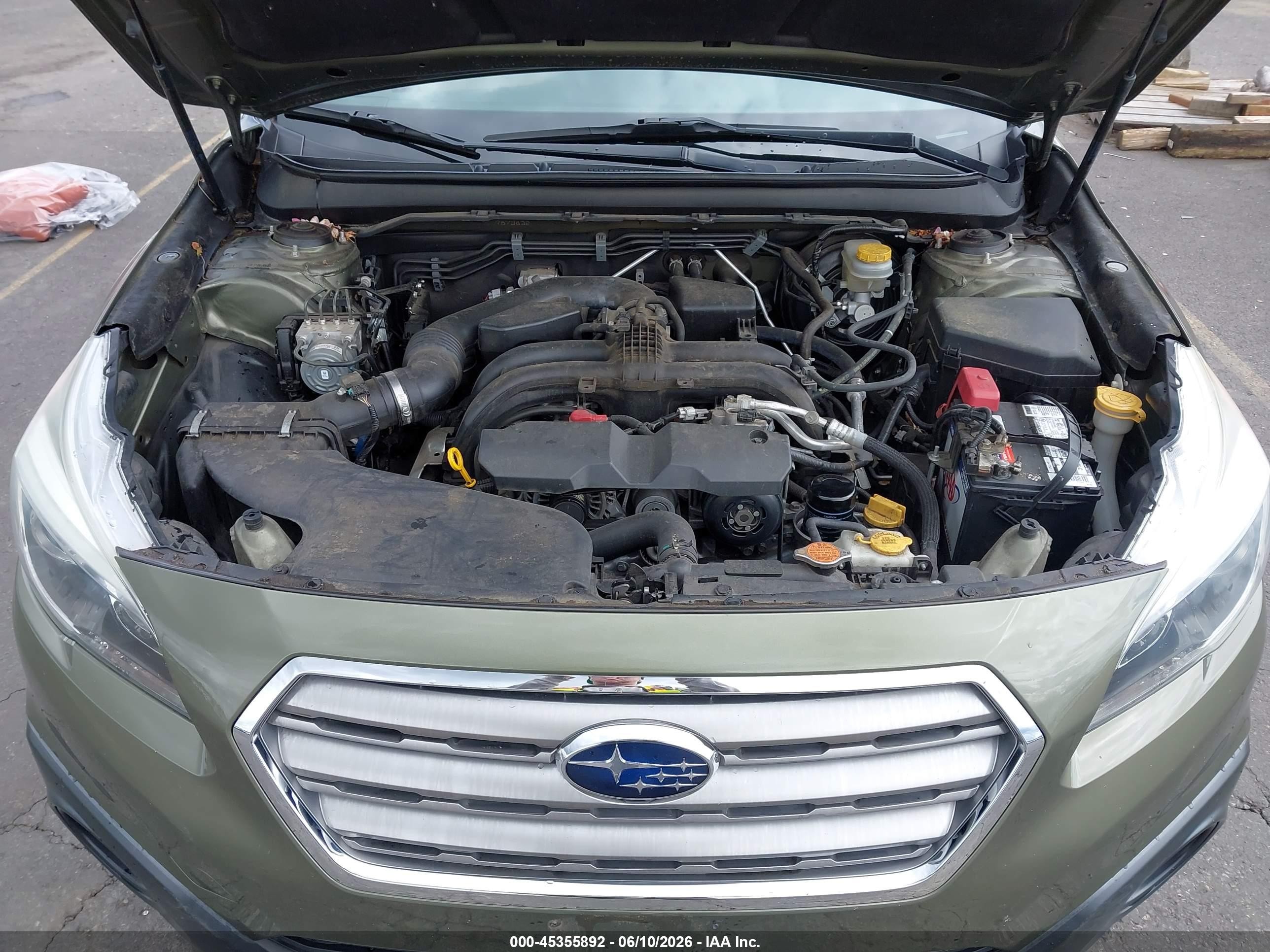 2015 Subaru Outback 2.5i Limited Green vin: 4S4BSANC4F3274199