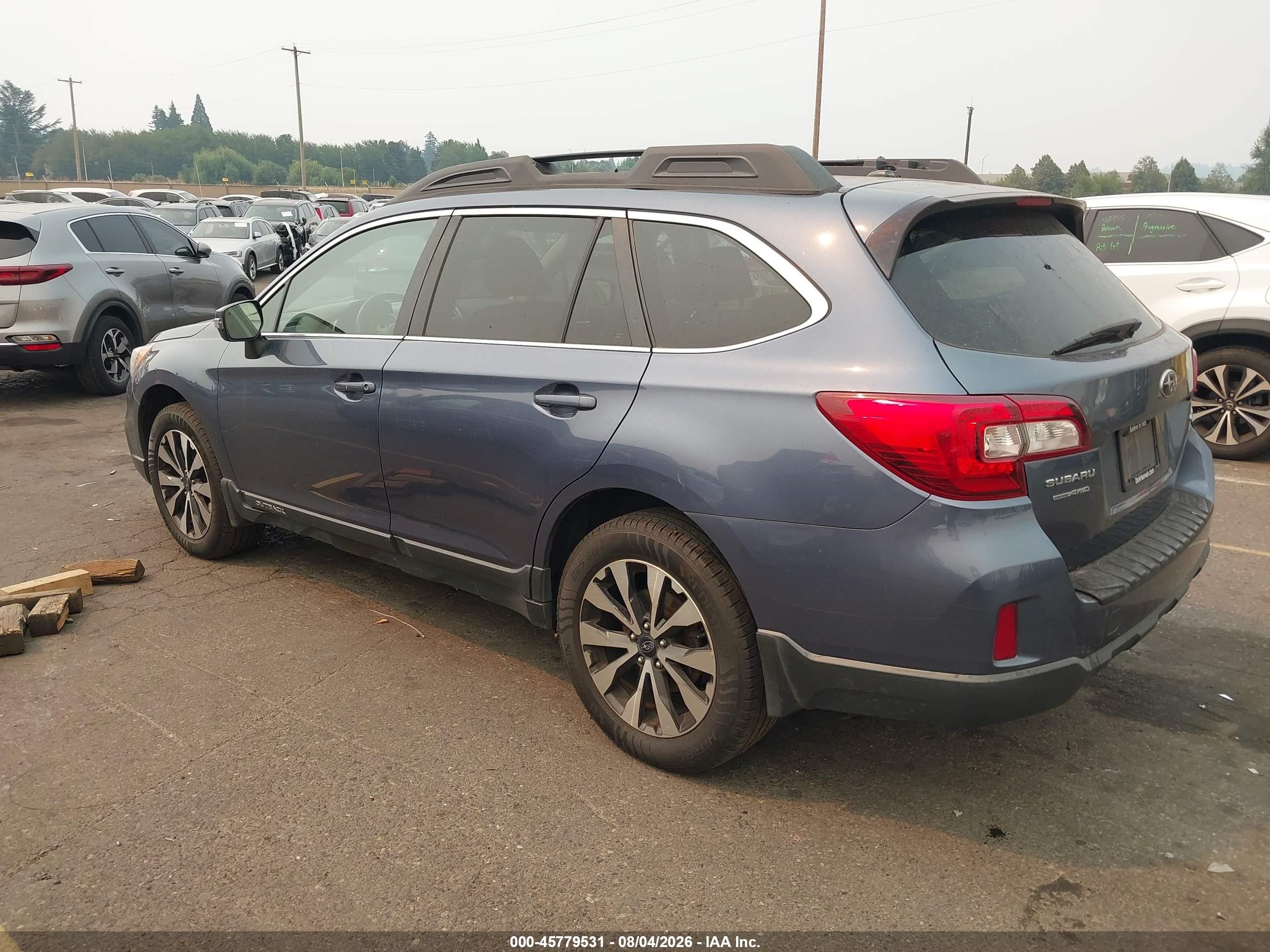 2015 Subaru Outback 2.5i Limited Blue vin: 4S4BSANC4F3310215