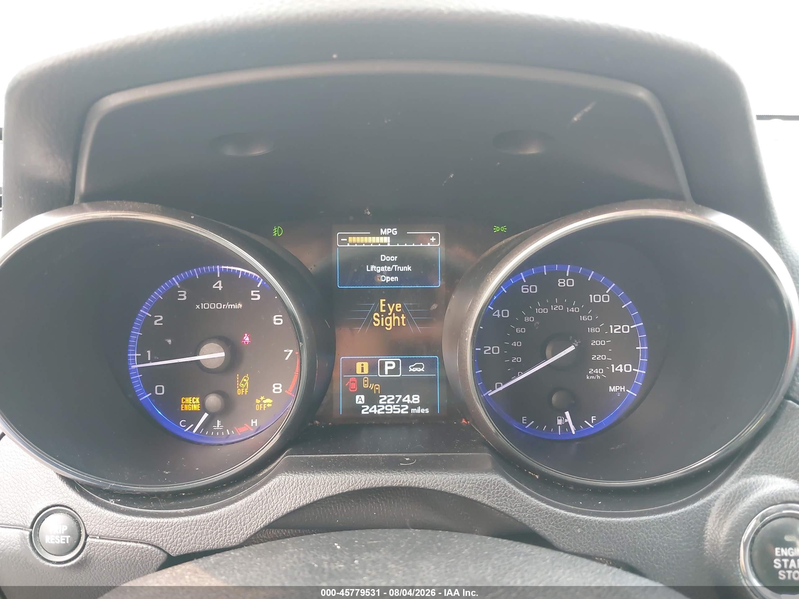 2015 Subaru Outback 2.5i Limited Blue vin: 4S4BSANC4F3310215