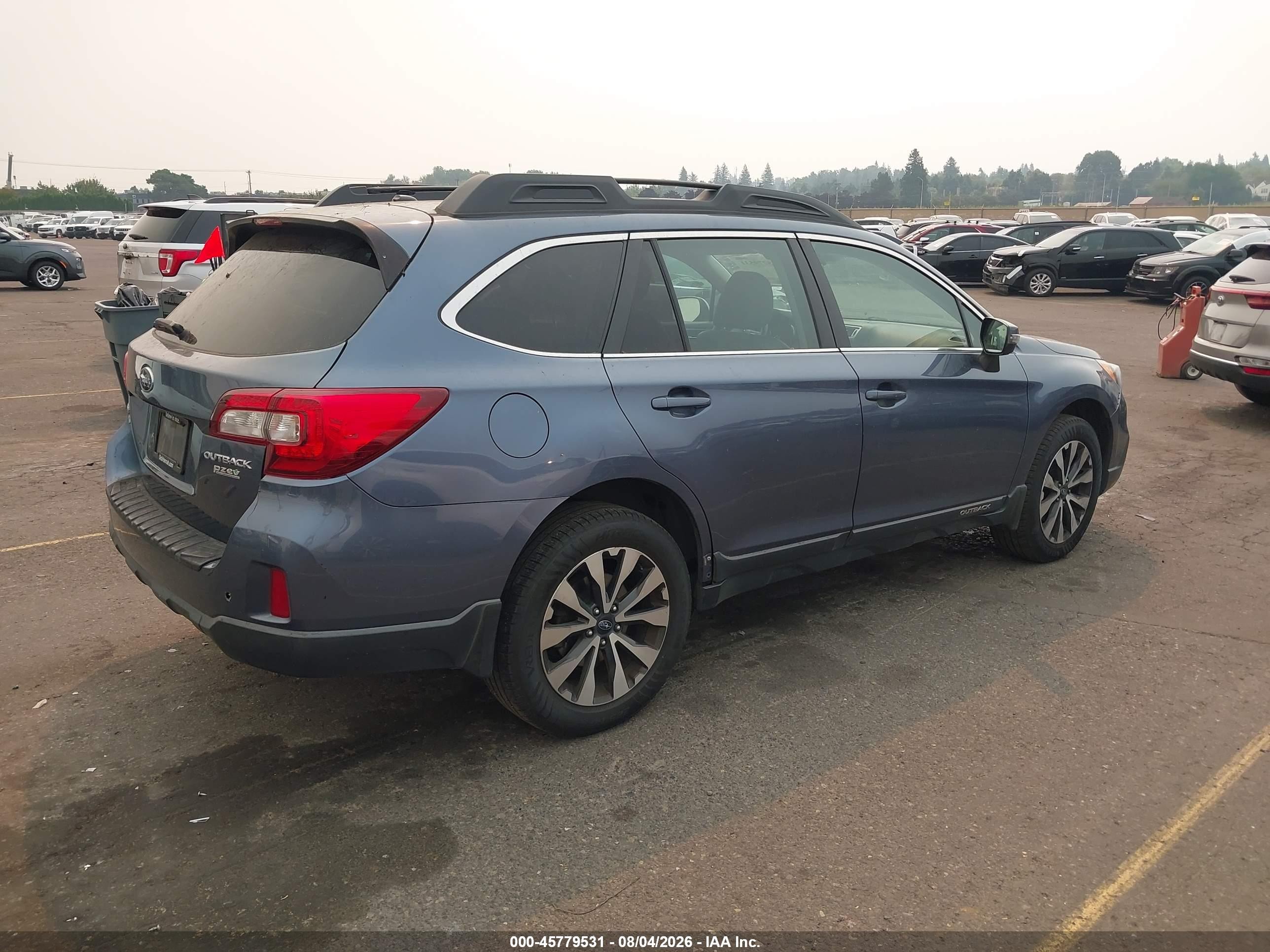 2015 Subaru Outback 2.5i Limited Blue vin: 4S4BSANC4F3310215