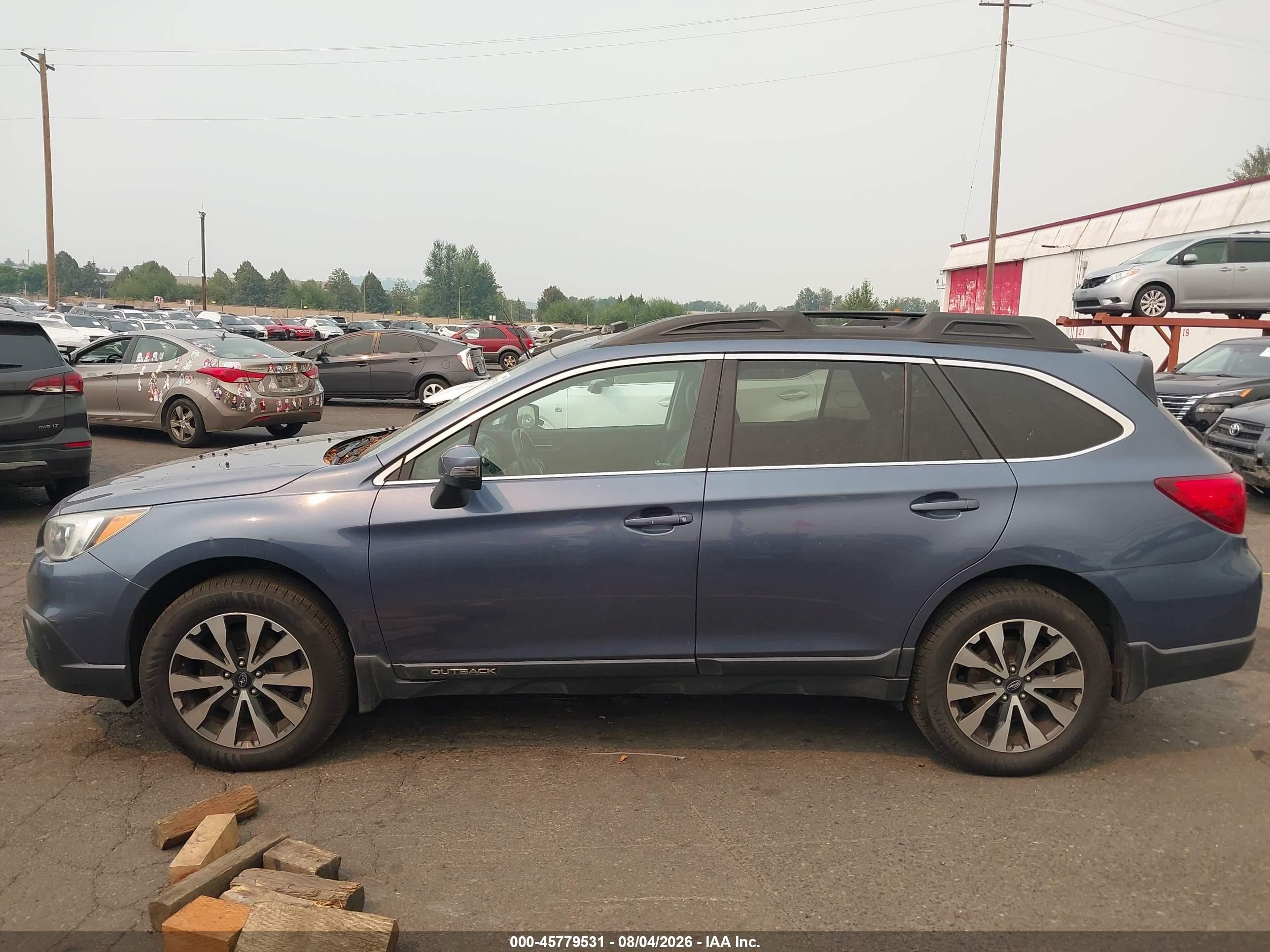 2015 Subaru Outback 2.5i Limited Blue vin: 4S4BSANC4F3310215