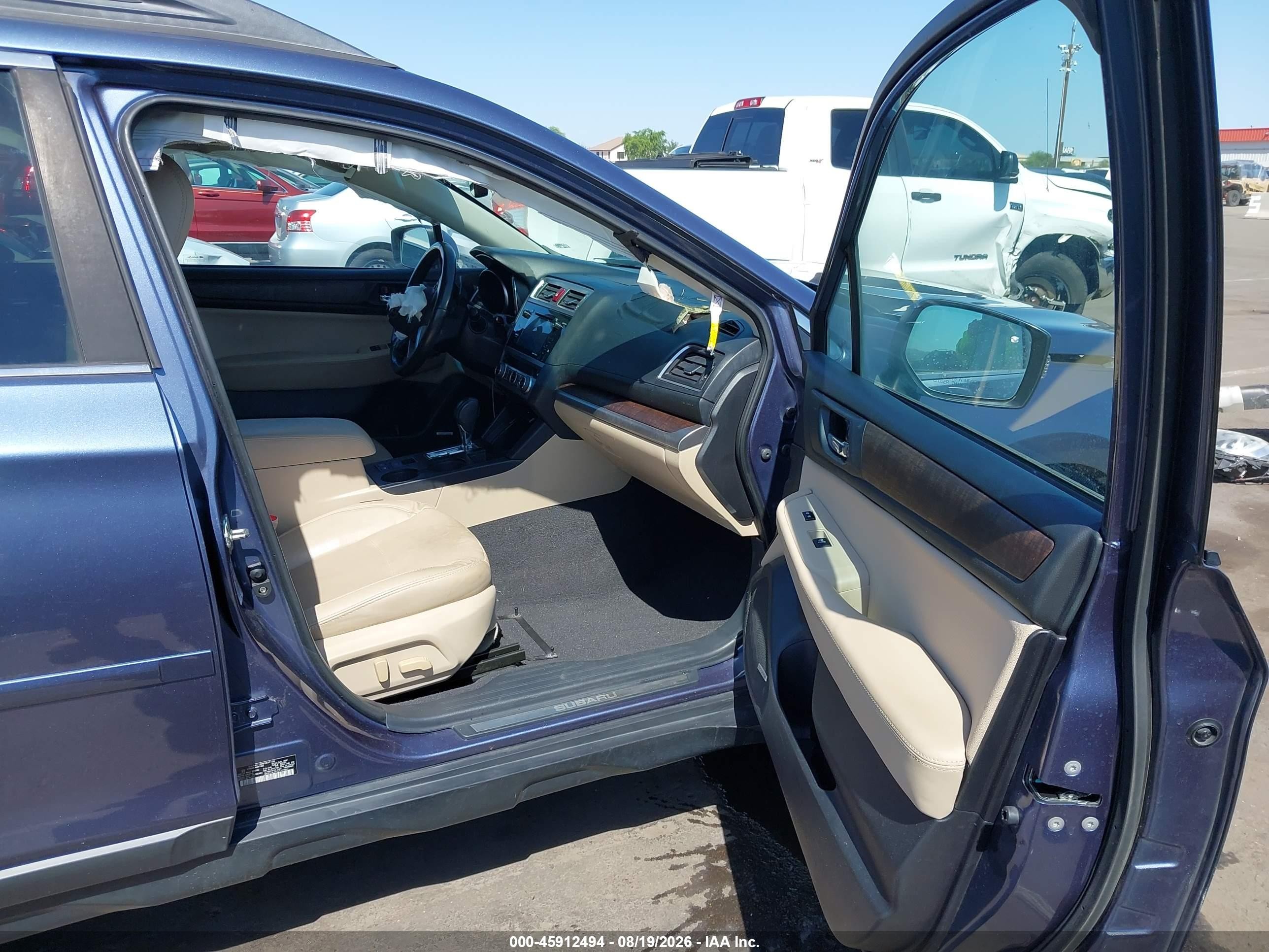 2017 Subaru Outback 2.5i Limited Blue vin: 4S4BSANC4H3411693