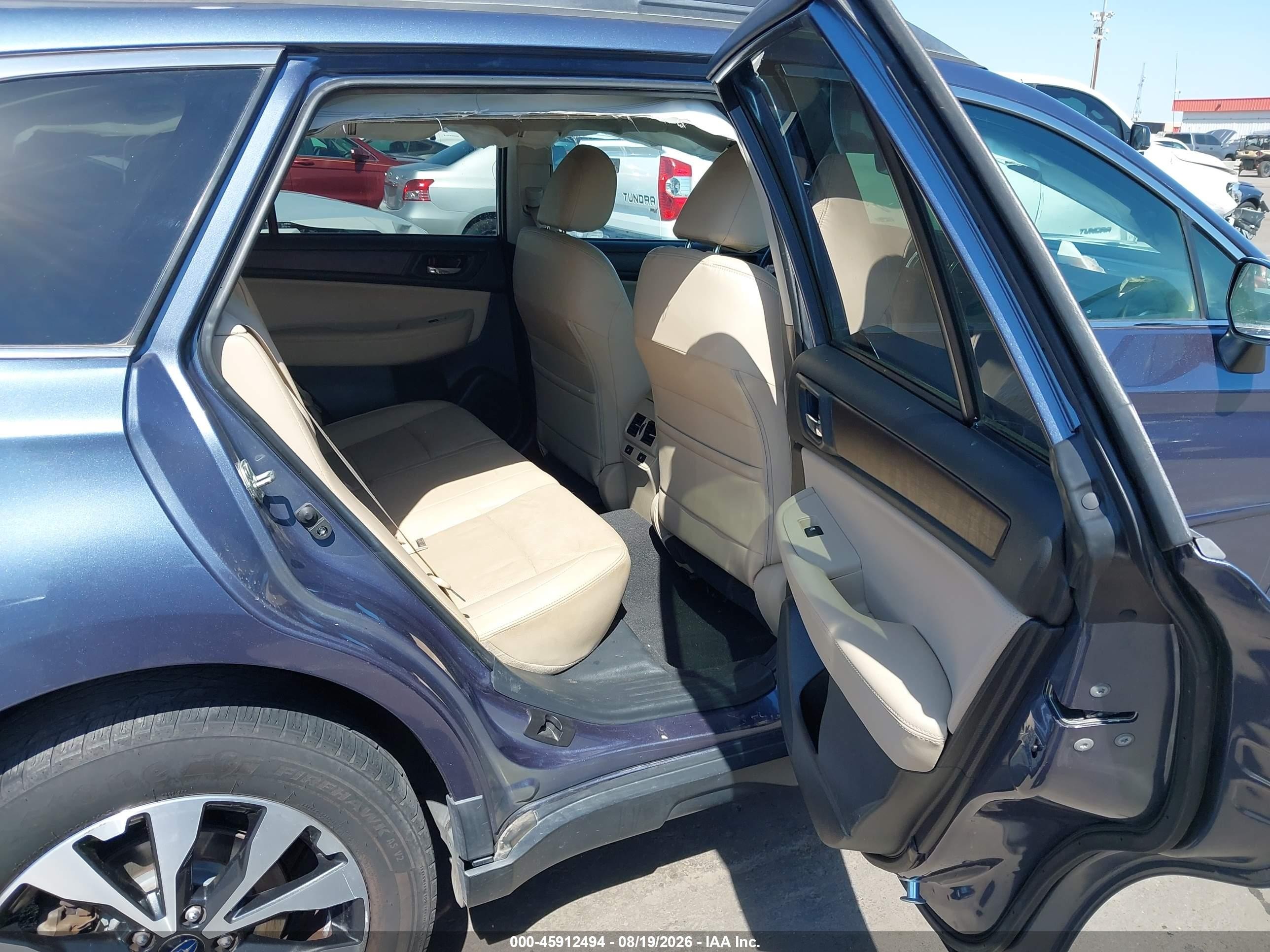 2017 Subaru Outback 2.5i Limited Blue vin: 4S4BSANC4H3411693