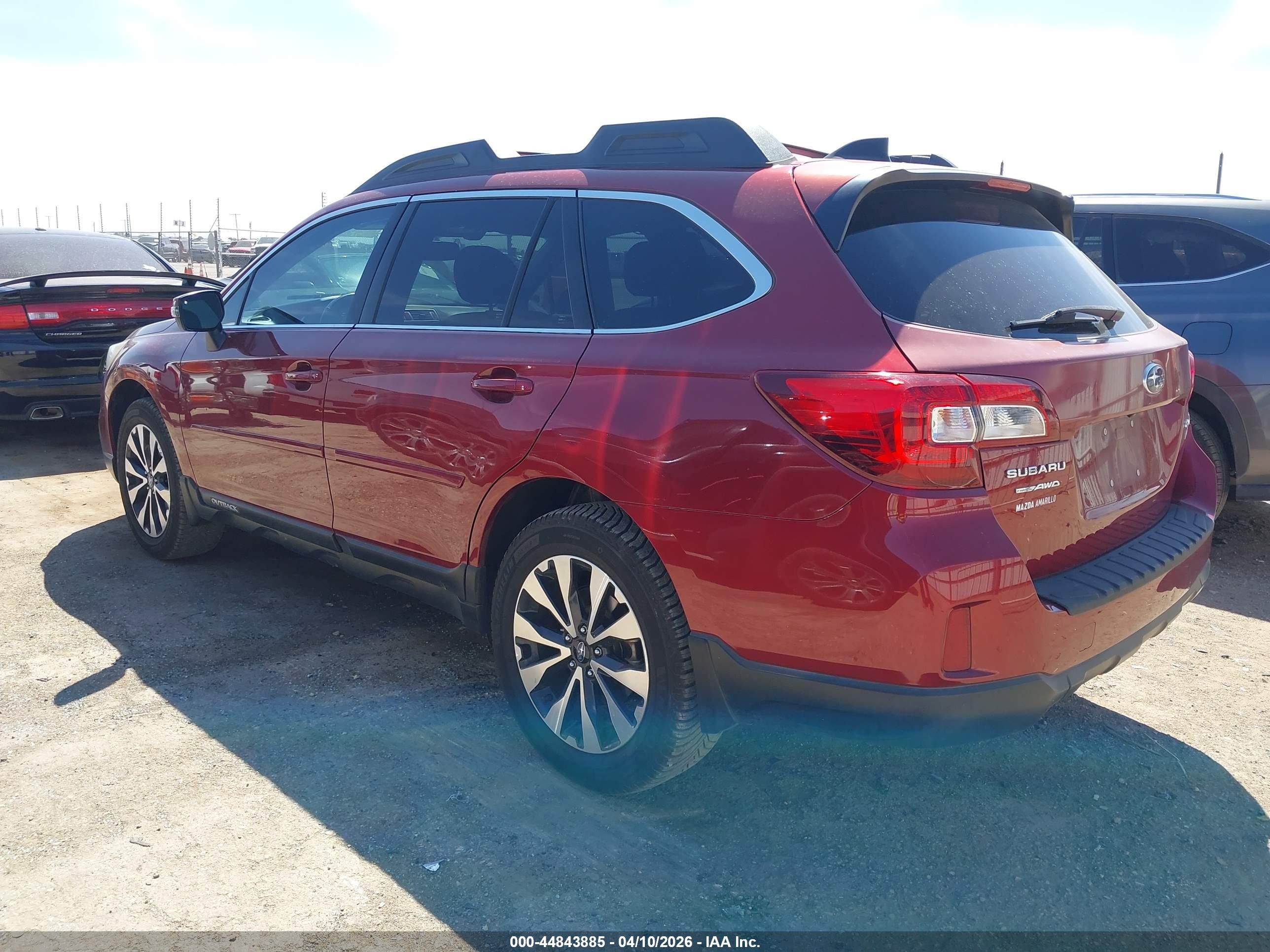 2016 Subaru Outback 2.5i Limited Burgundy vin: 4S4BSANC5G3248762