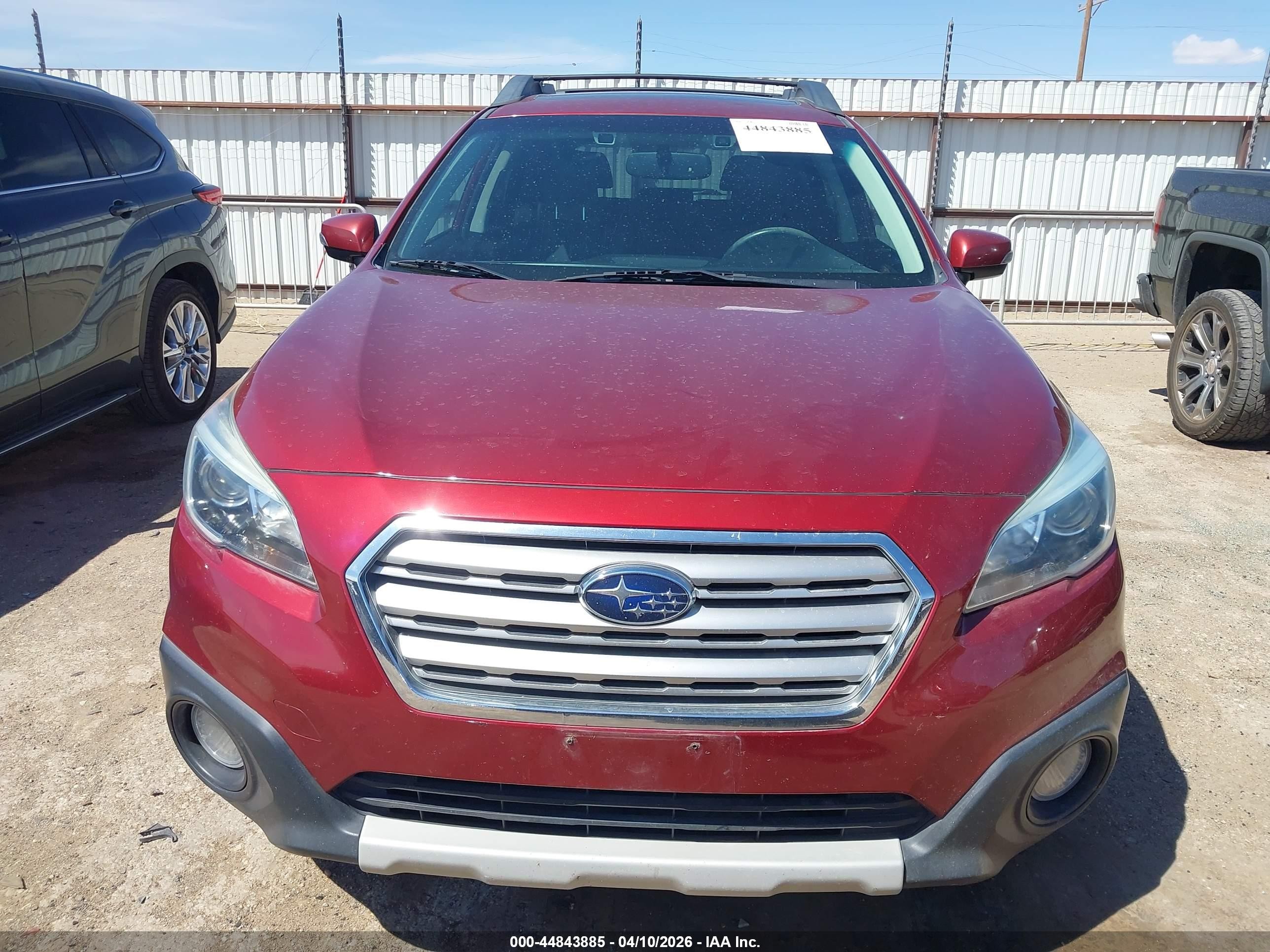2016 Subaru Outback 2.5i Limited Burgundy vin: 4S4BSANC5G3248762