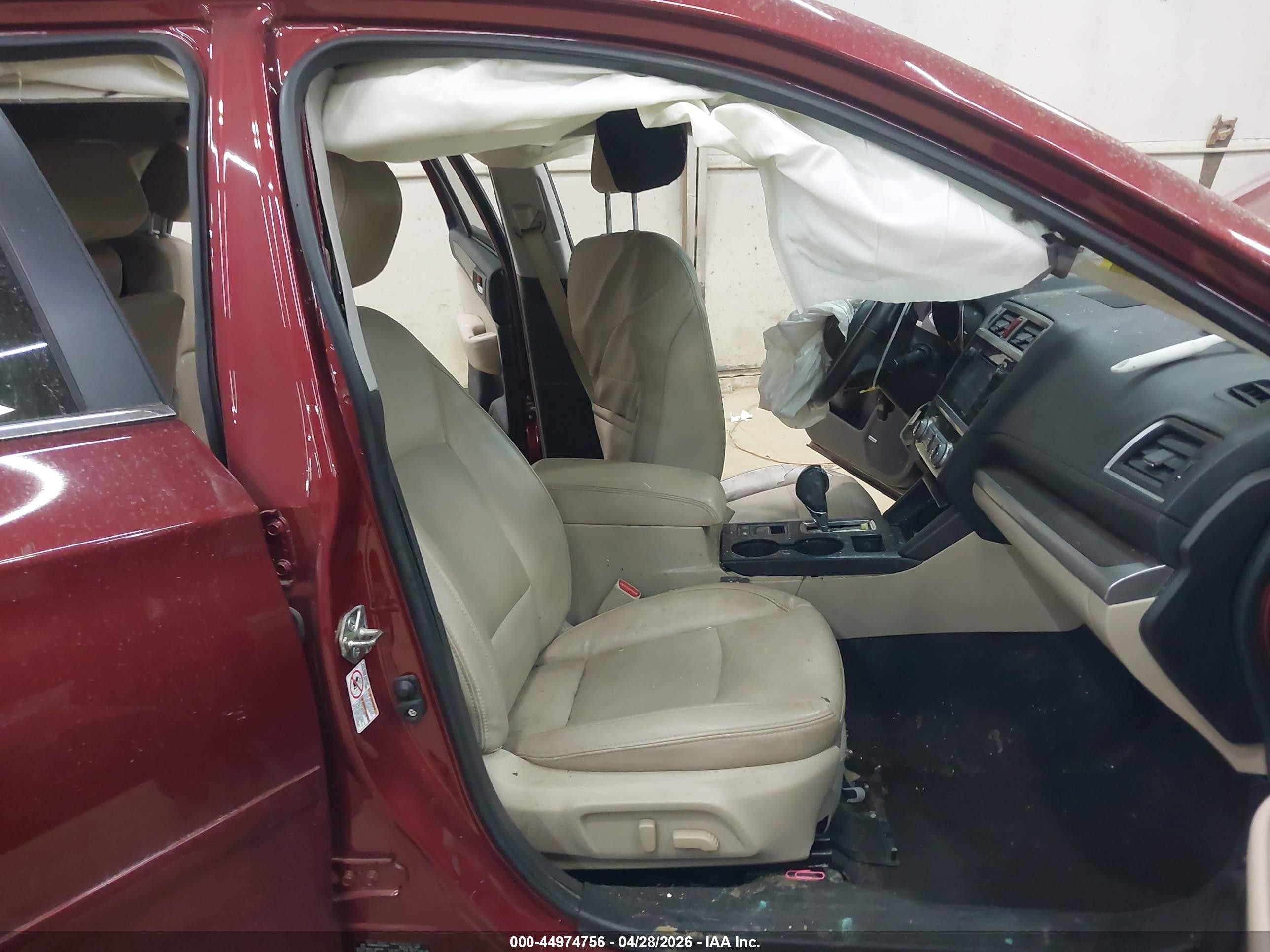 2017 Subaru Outback 2.5i Limited Red vin: 4S4BSANC5H3348328
