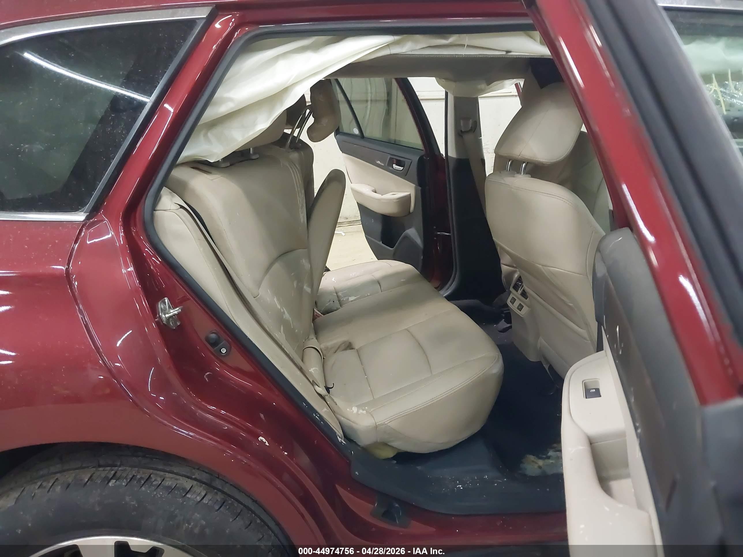 2017 Subaru Outback 2.5i Limited Red vin: 4S4BSANC5H3348328
