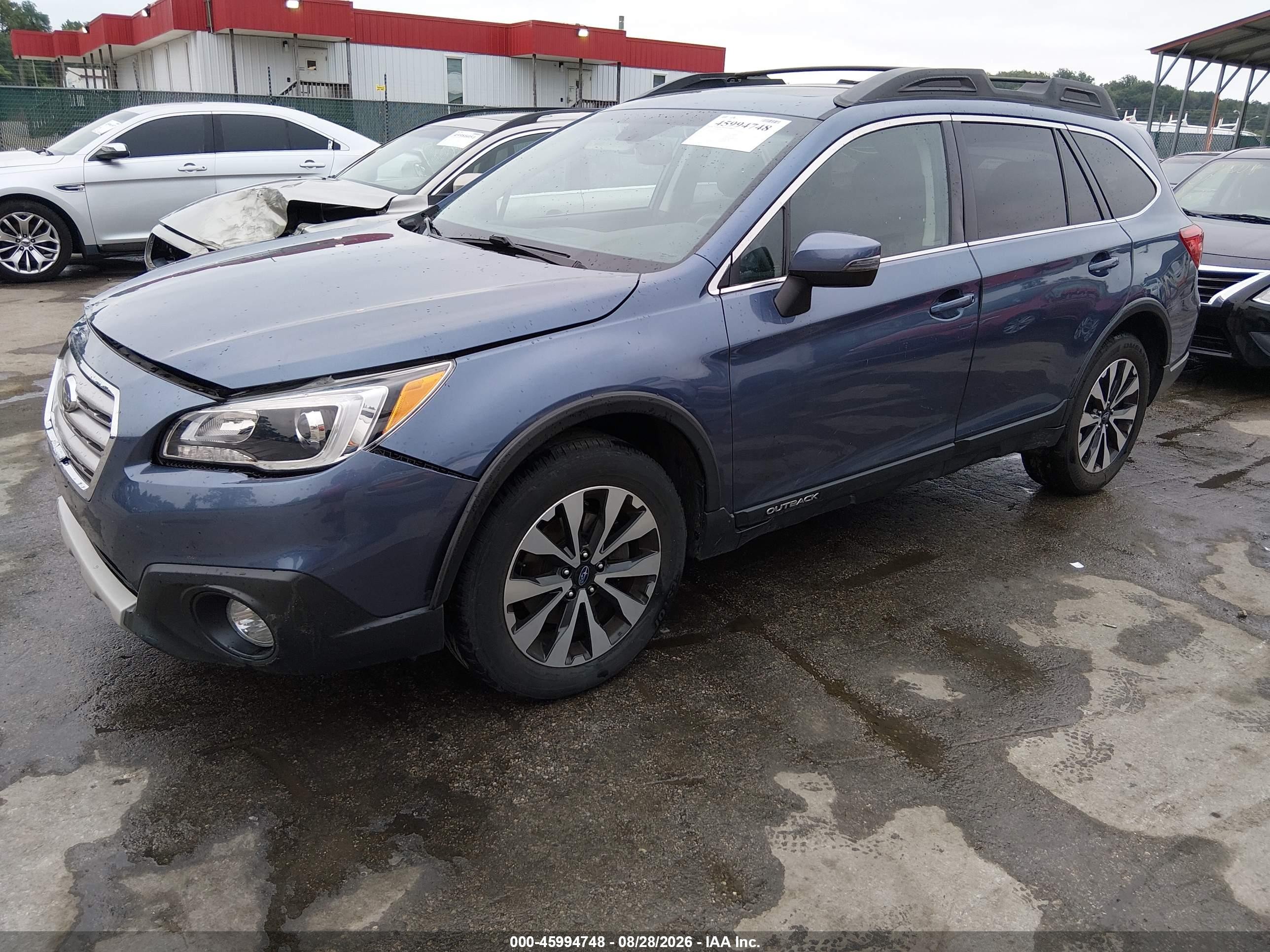 2015 Subaru Outback 2.5i Limited Blue vin: 4S4BSANC7F3299422