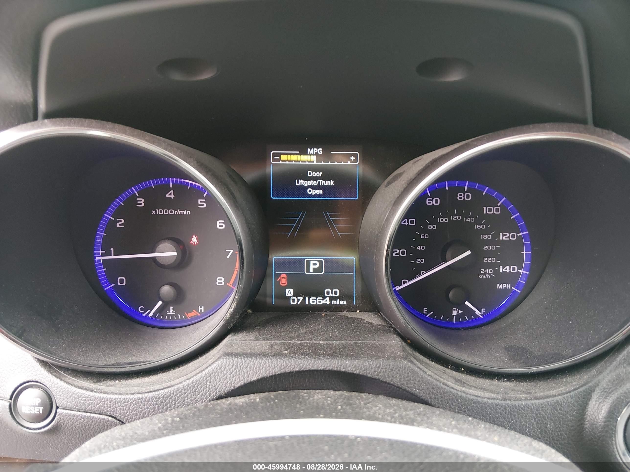 2015 Subaru Outback 2.5i Limited Blue vin: 4S4BSANC7F3299422