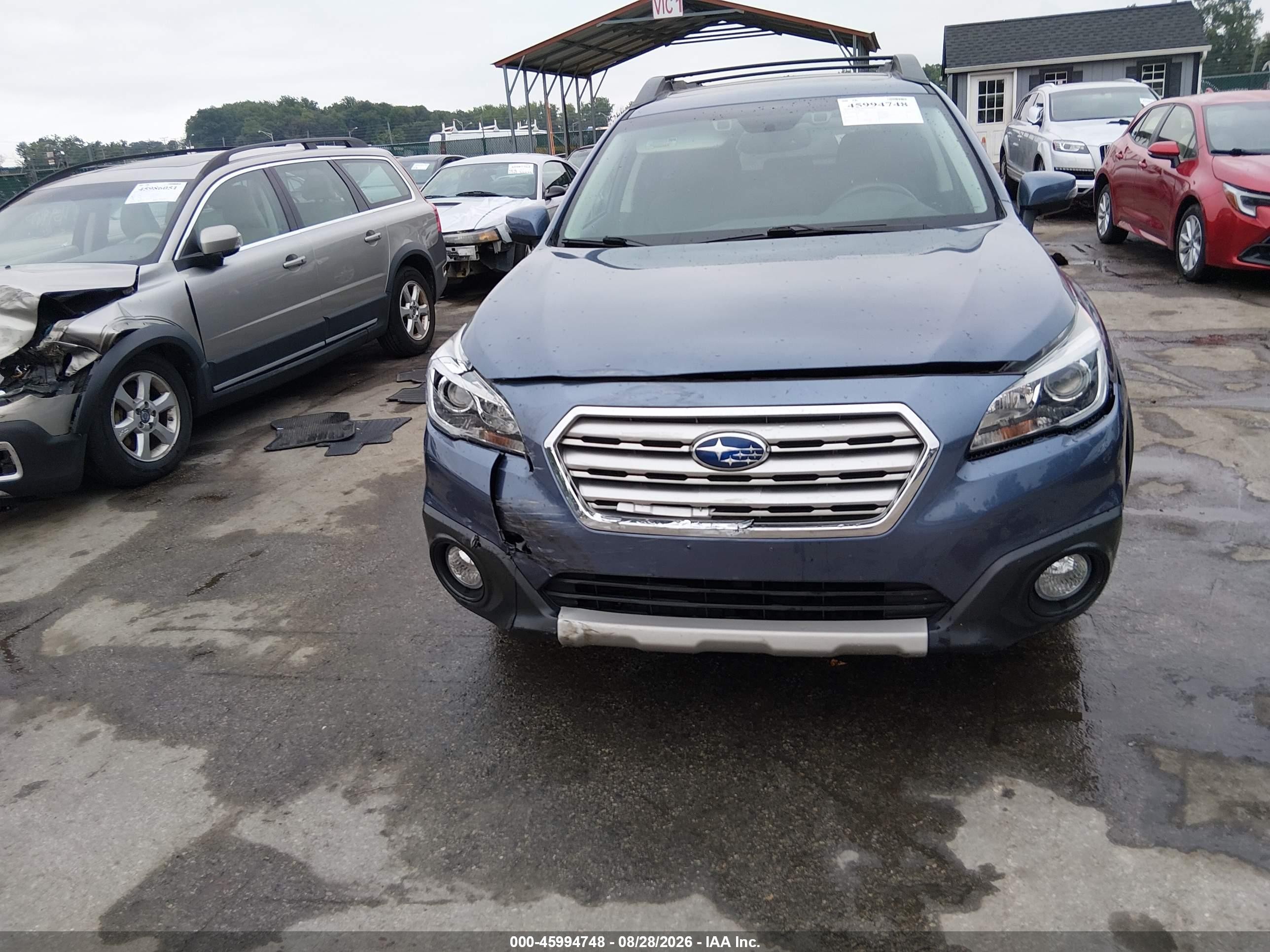 2015 Subaru Outback 2.5i Limited Blue vin: 4S4BSANC7F3299422