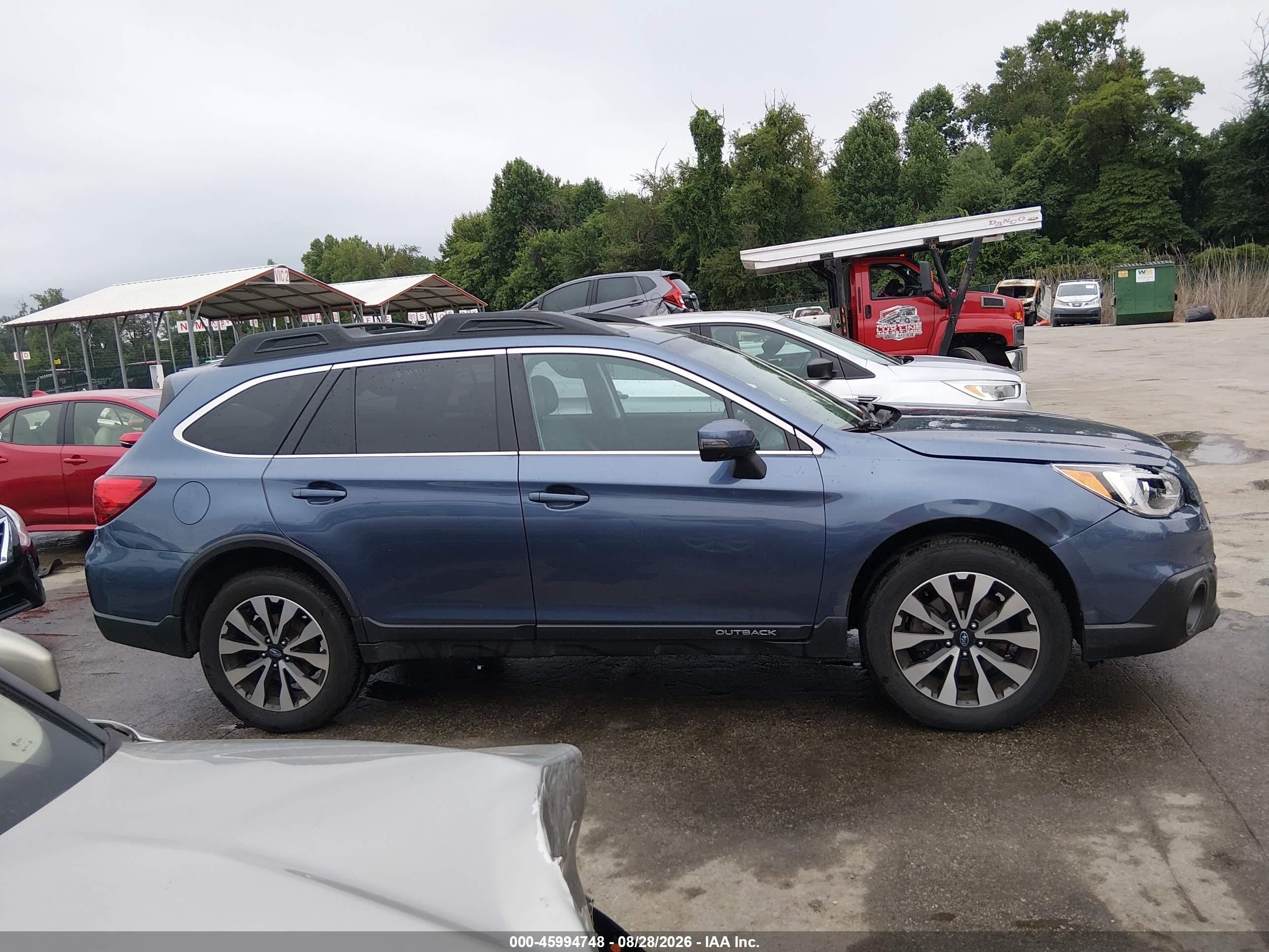 2015 Subaru Outback 2.5i Limited Blue vin: 4S4BSANC7F3299422