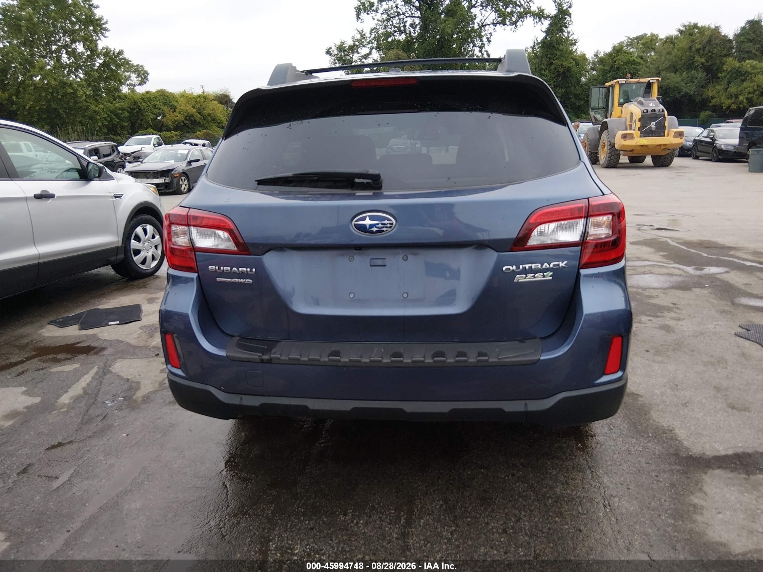 2015 Subaru Outback 2.5i Limited Blue vin: 4S4BSANC7F3299422