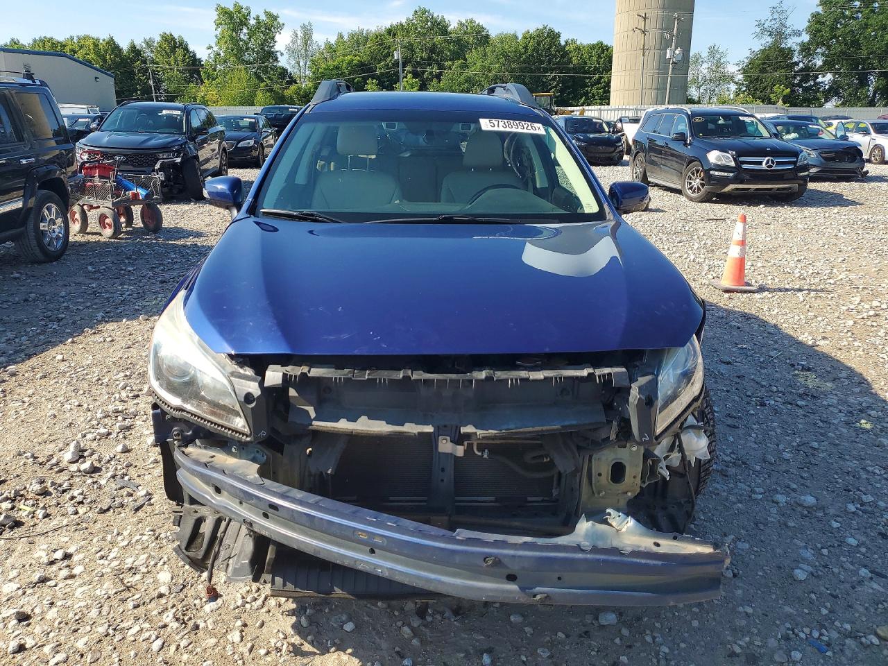 2015 Subaru Outback 2.5i Limited Blue vin: 4S4BSANC7F3346030