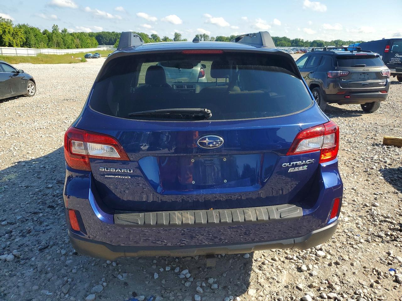 2015 Subaru Outback 2.5i Limited Blue vin: 4S4BSANC7F3346030