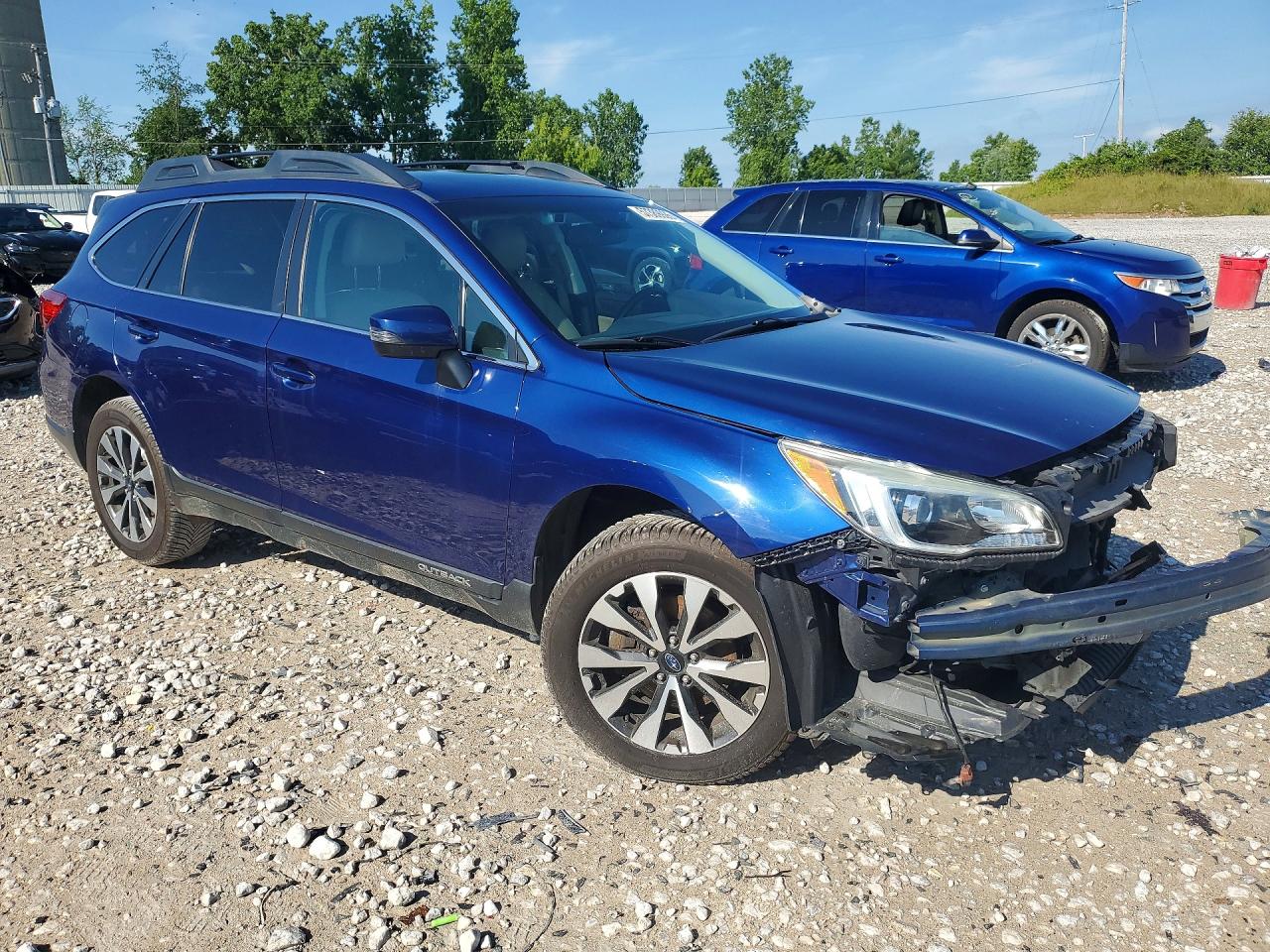 2015 Subaru Outback 2.5i Limited Blue vin: 4S4BSANC7F3346030