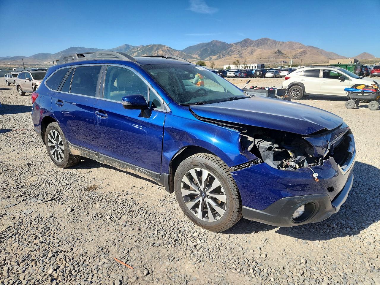 2017 Subaru Outback 2.5i Limited Blue vin: 4S4BSANC7H3245461