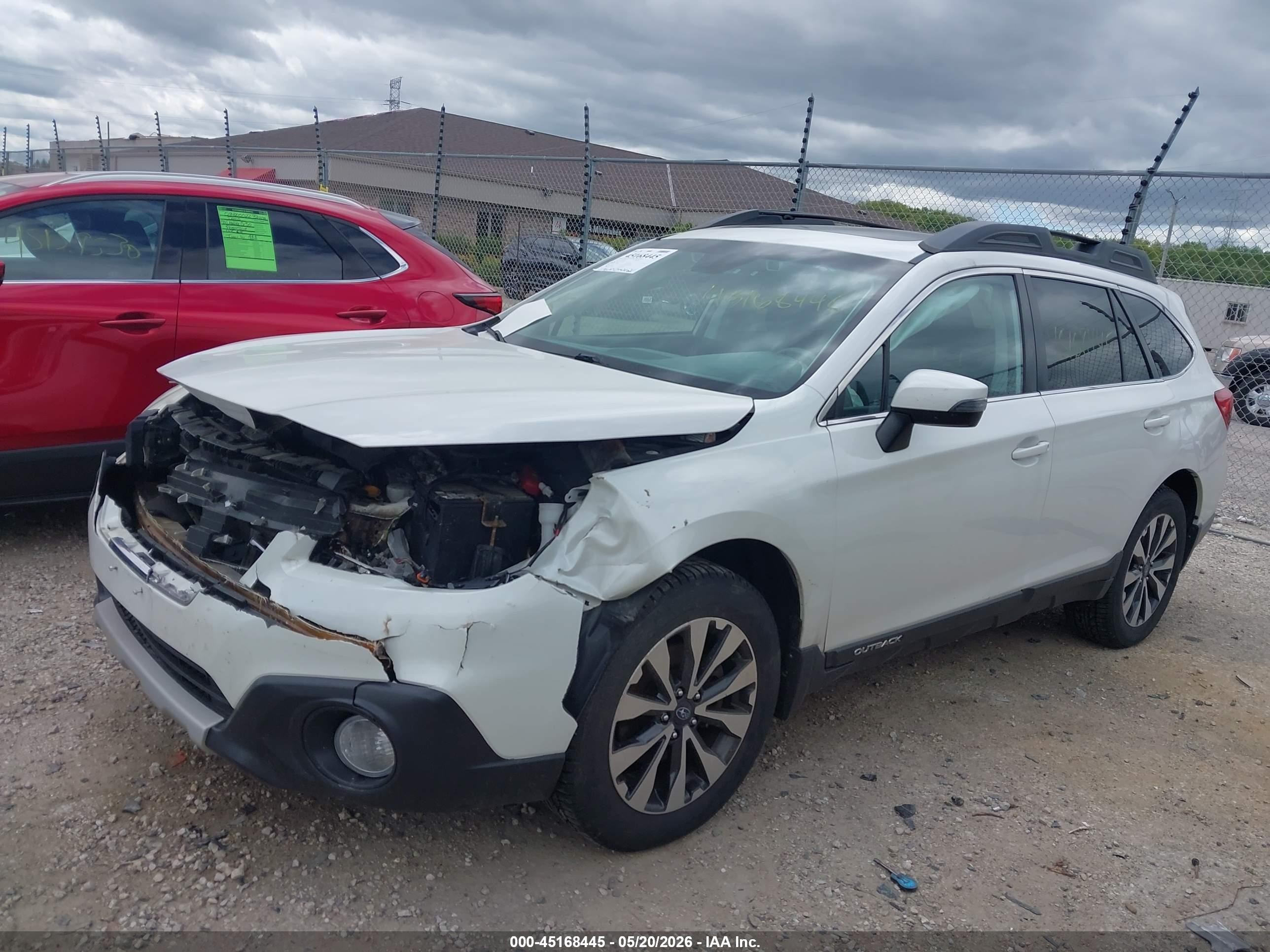 2017 Subaru Outback 2.5i Limited White vin: 4S4BSANC7H3278637