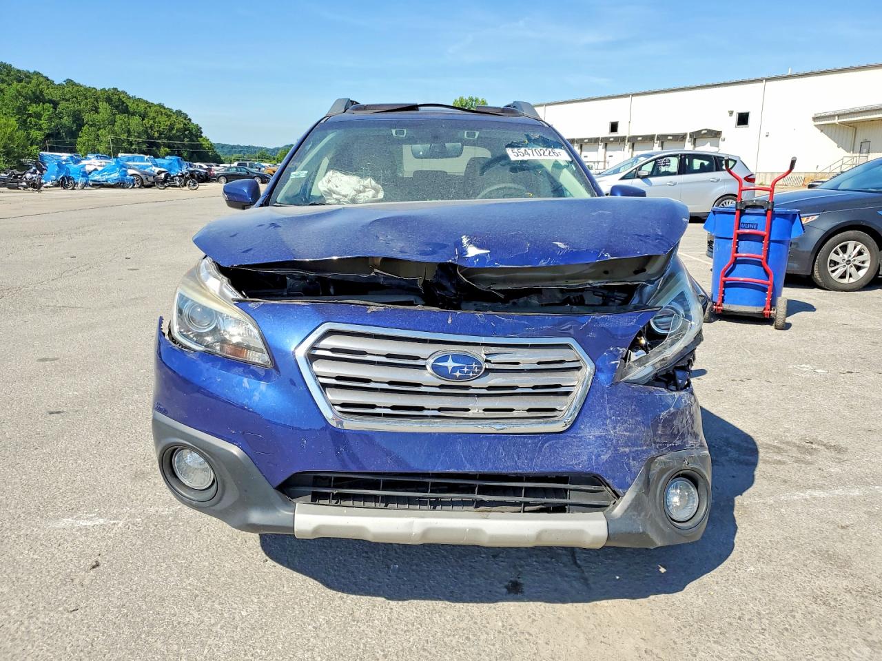 2017 Subaru Outback 2.5i Limited Blue vin: 4S4BSANC7H3400008