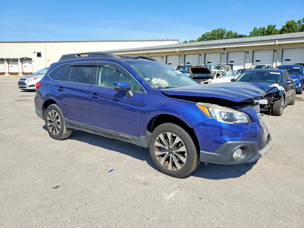 2017 Subaru Outback 2.5i Limited Blue vin: 4S4BSANC7H3400008