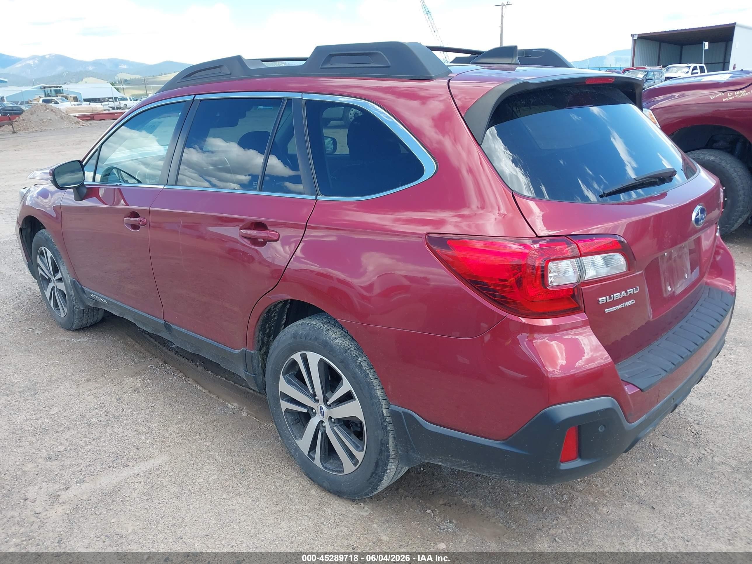 2019 Subaru Outback 2.5i Limited Red vin: 4S4BSANC7K3262879