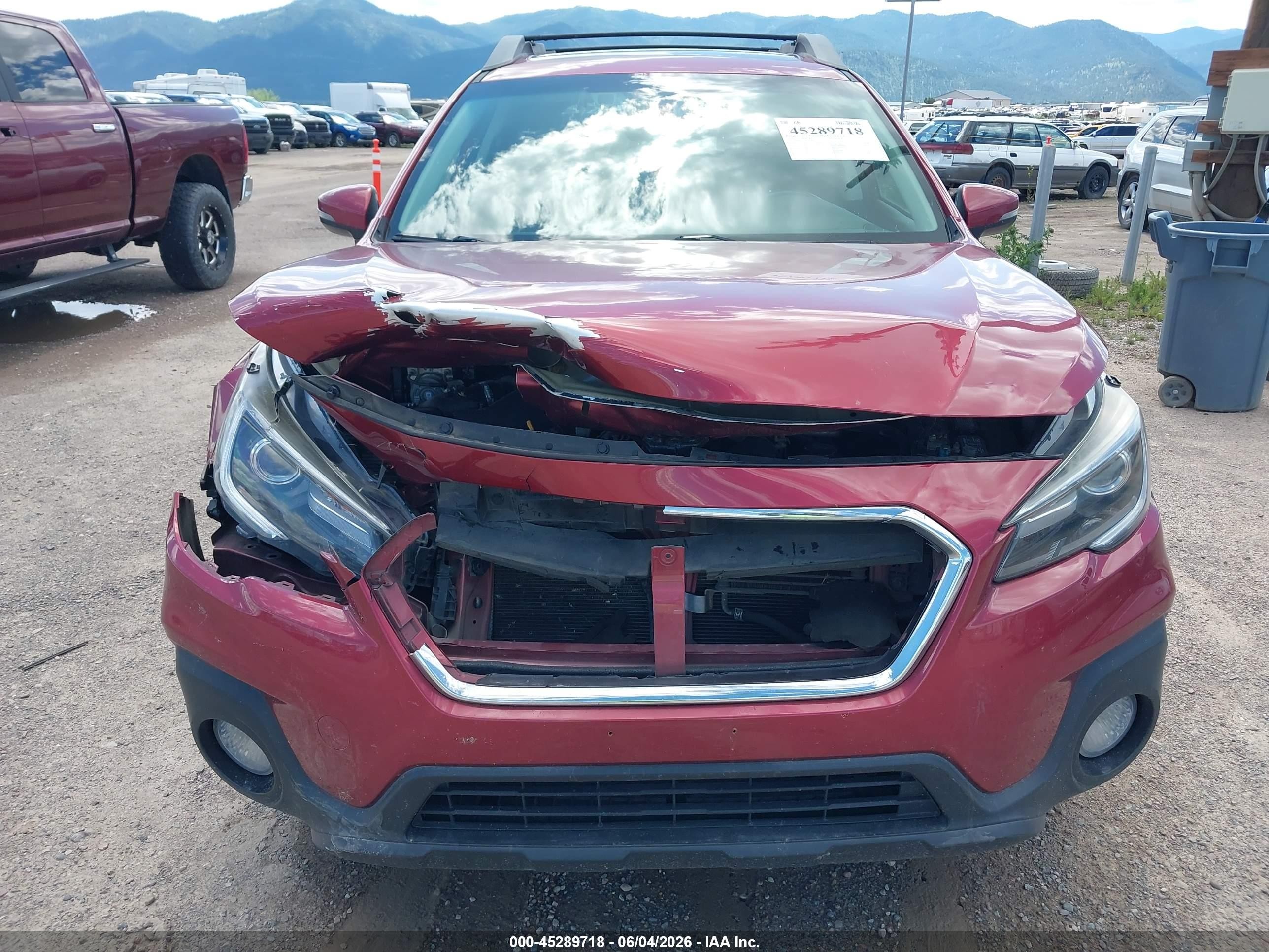 2019 Subaru Outback 2.5i Limited Red vin: 4S4BSANC7K3262879