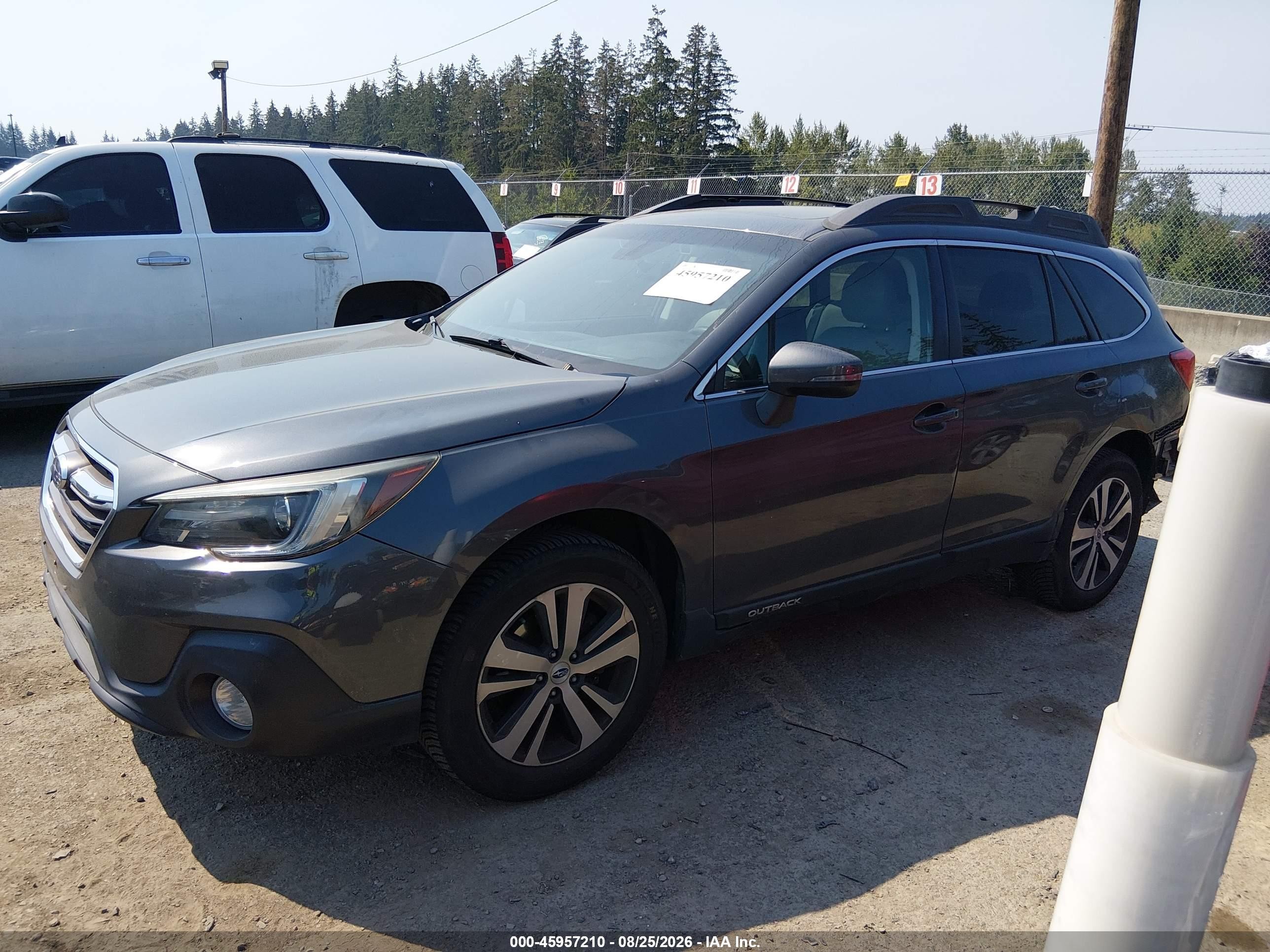 2019 Subaru Outback 2.5i Limited Gray vin: 4S4BSANC7K3361072