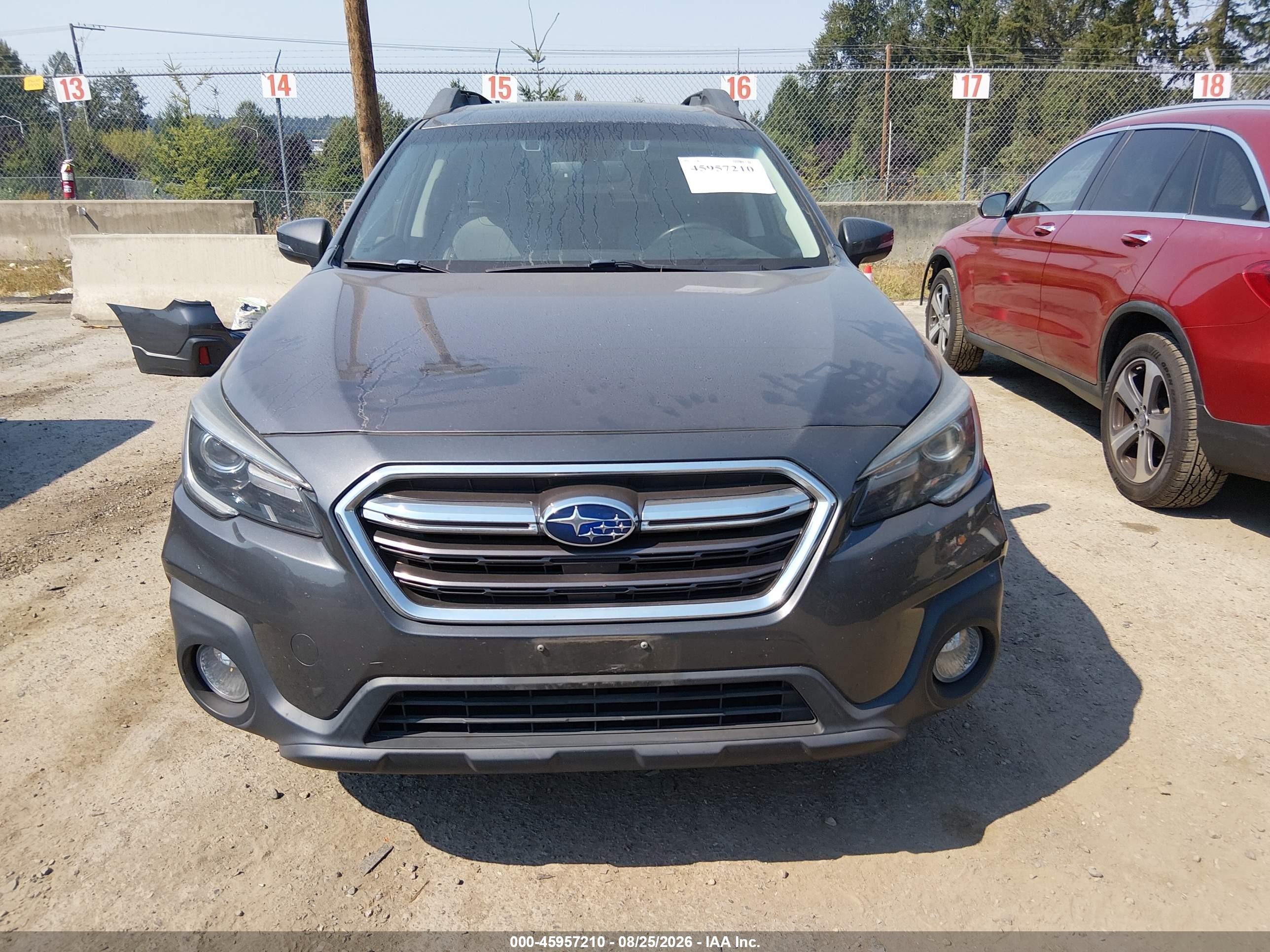 2019 Subaru Outback 2.5i Limited Gray vin: 4S4BSANC7K3361072